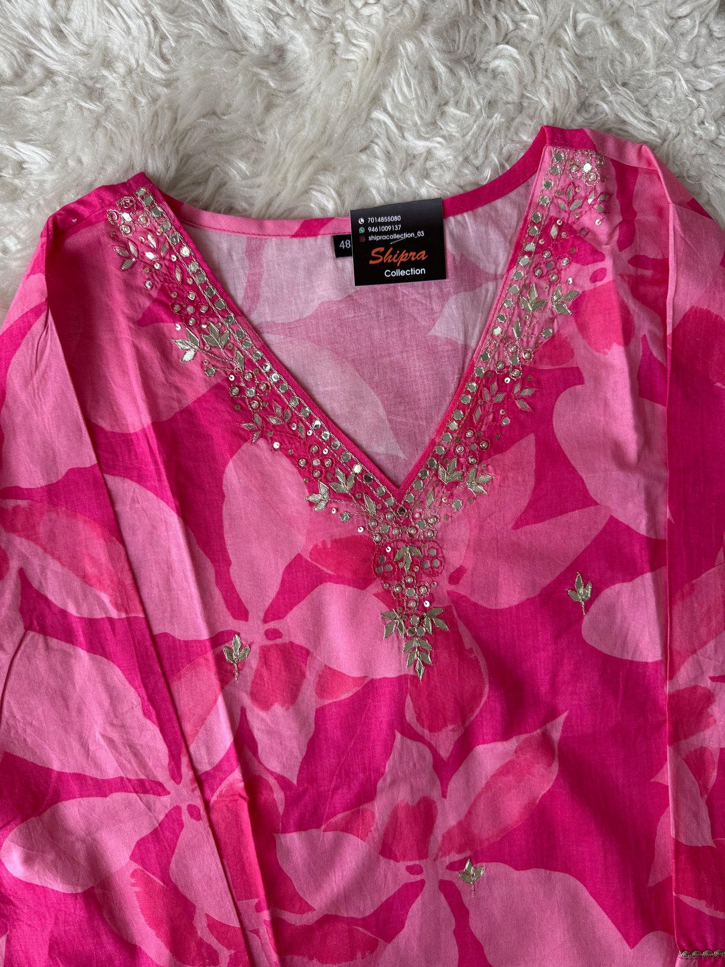 Mul Cotton Kurti Pant Dupatta Set