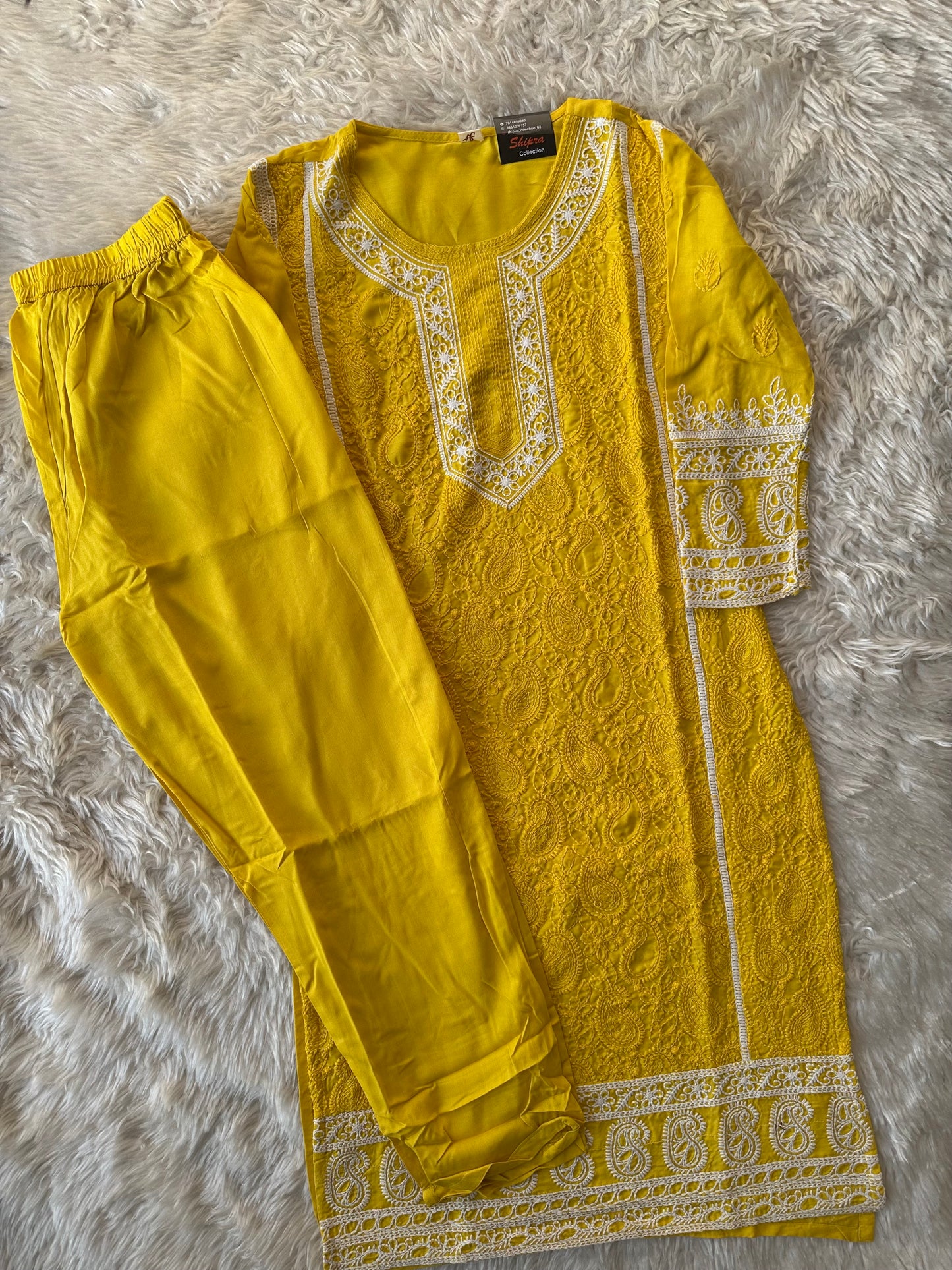 Rayon Kurti Pant Set