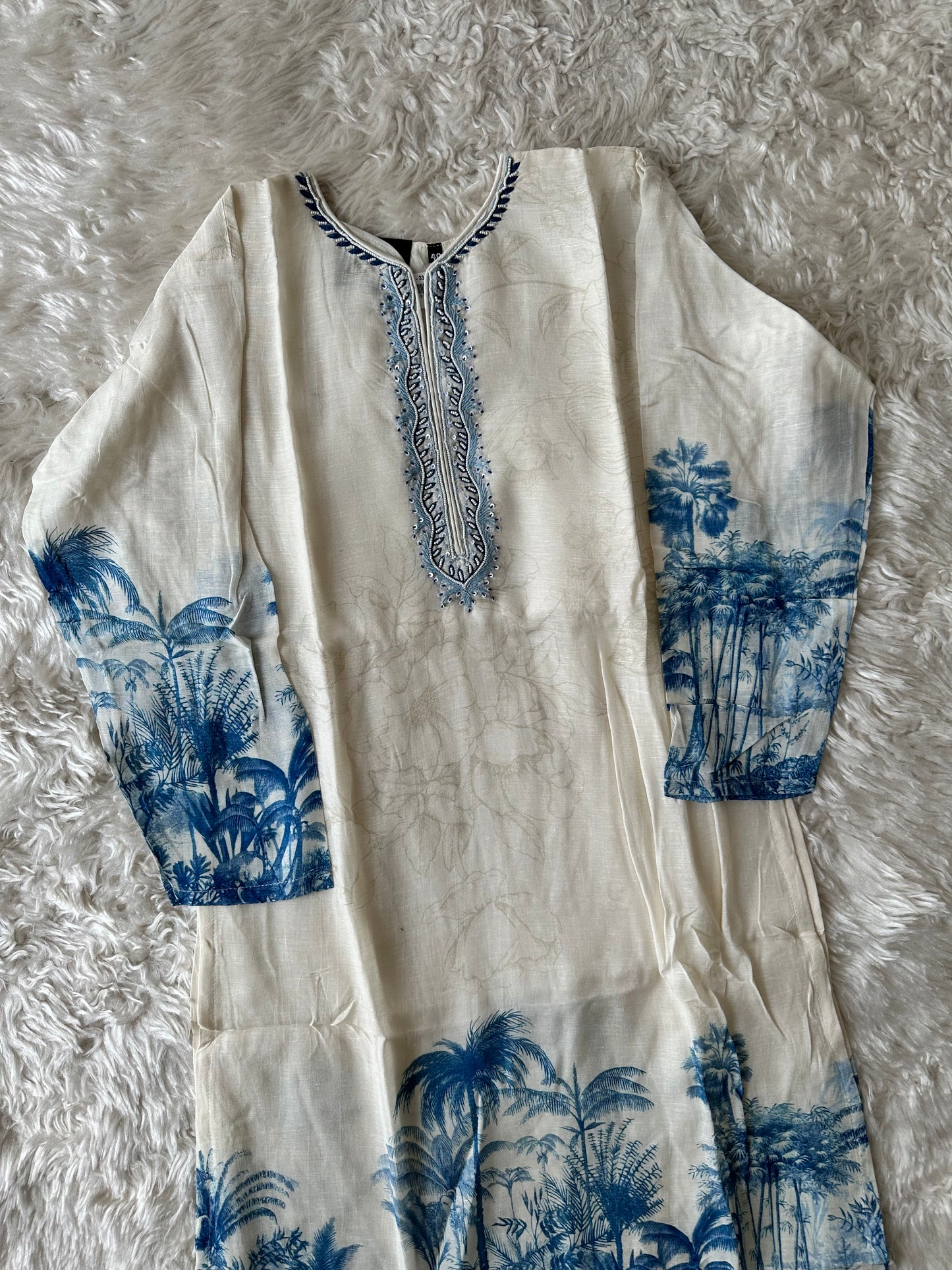 Pure Linen Kurti Pant Set