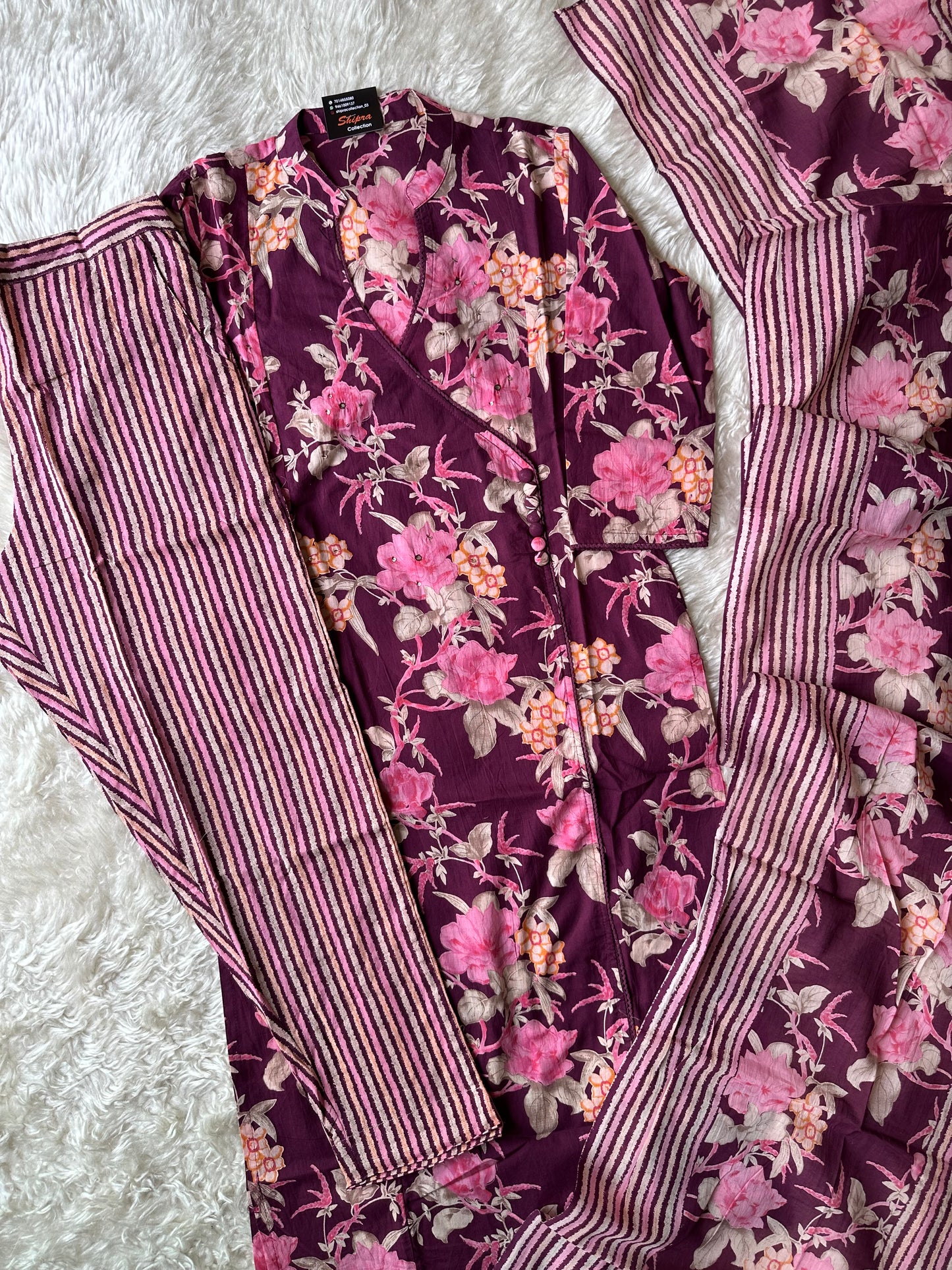 Premium Cotton Kurti Pant Dupatta Set