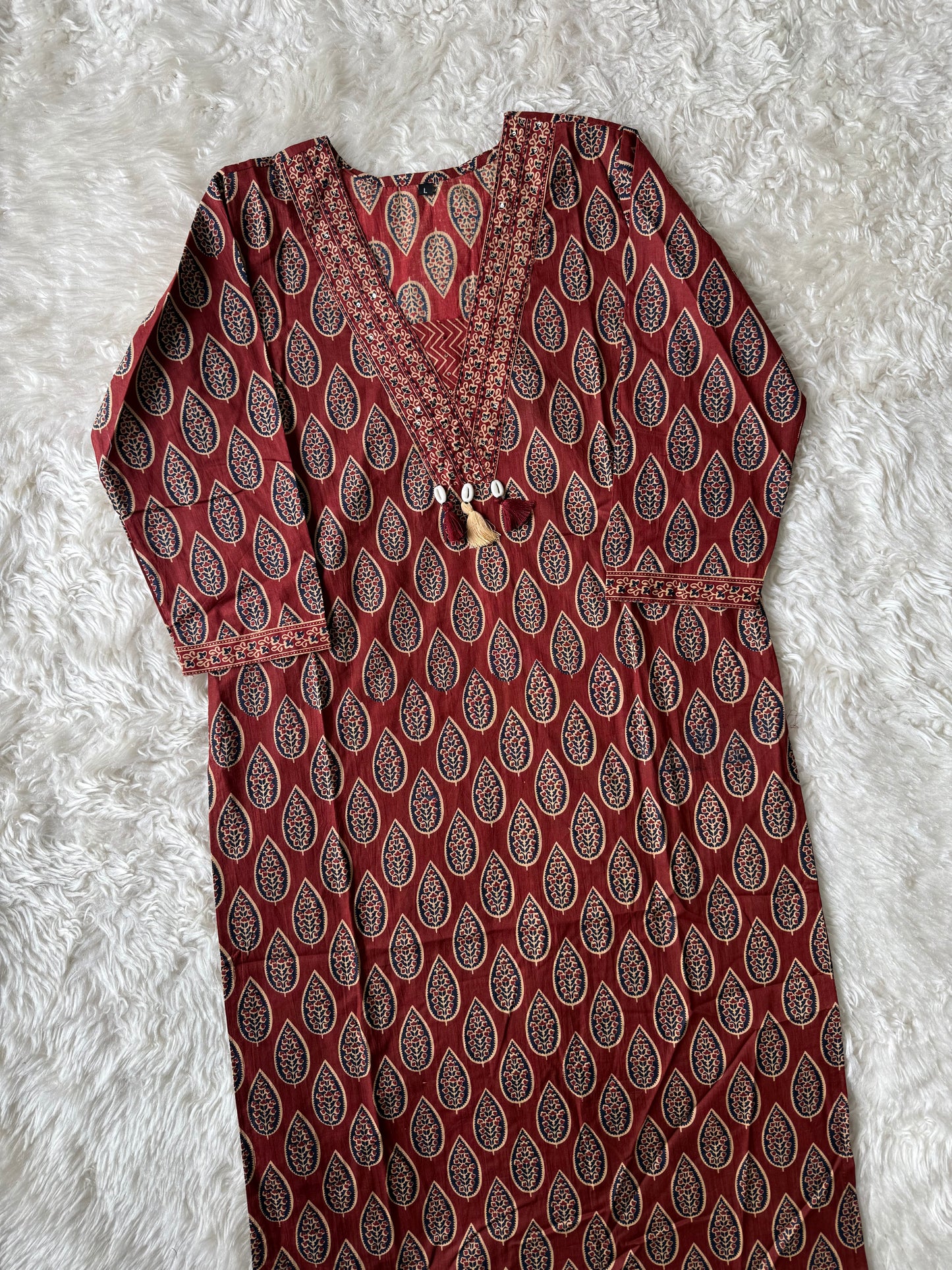 Pure Cotton Kurti Pant Dupatta Set
