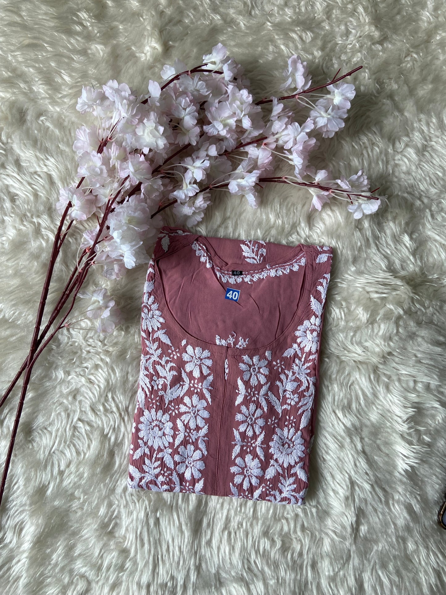 Modal Chikankari kurti