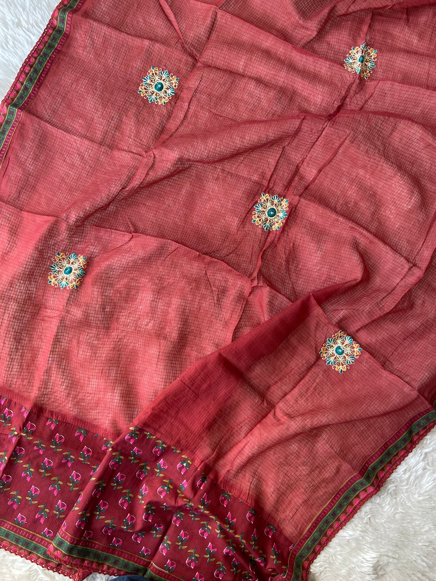 Premium Cotton FLARE Kurti Pant Dupatta Set