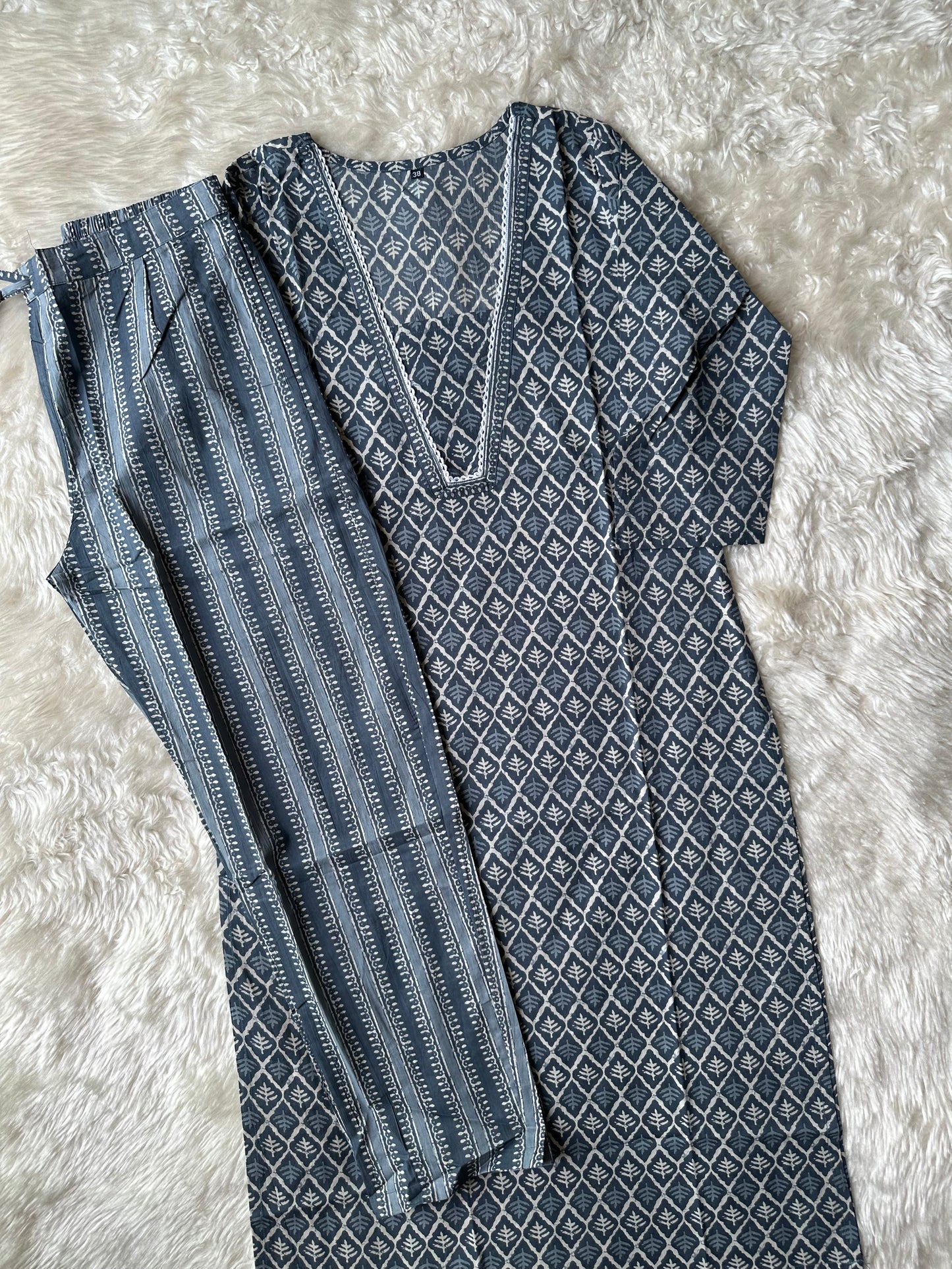 Stock Clearance 🚨 Premium Cotton Kurti Pant Set