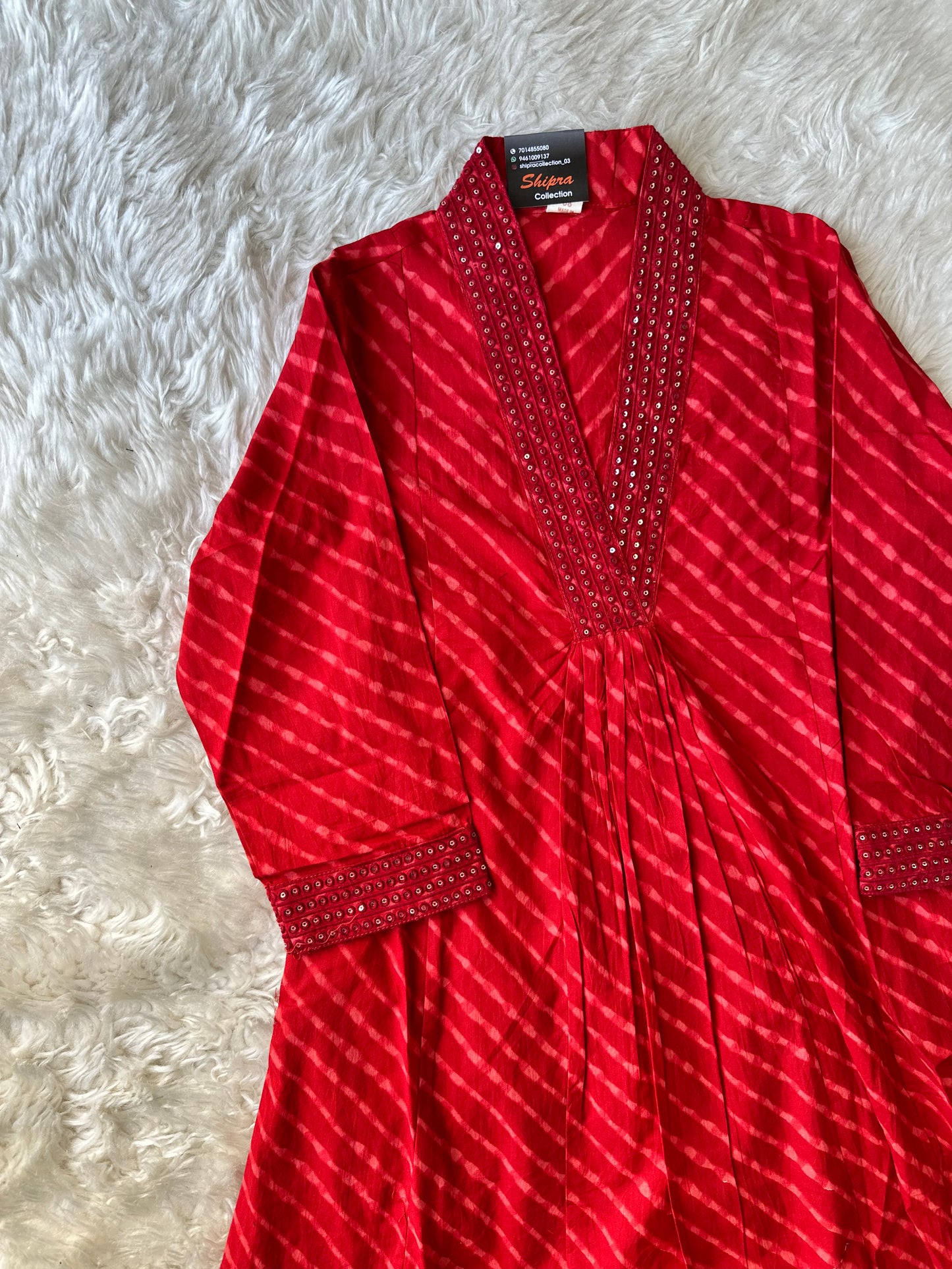 Premium Cotton Lehariya Set