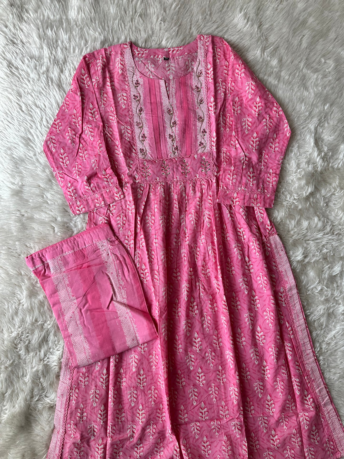 Stock Clearance 🚨 Premium Cotton Kurti Pant Set