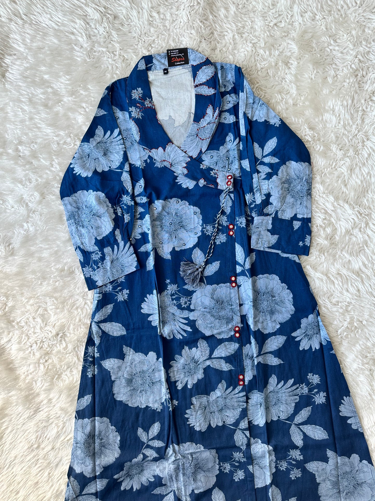 Khadi Cotton Kurti Plazo Set