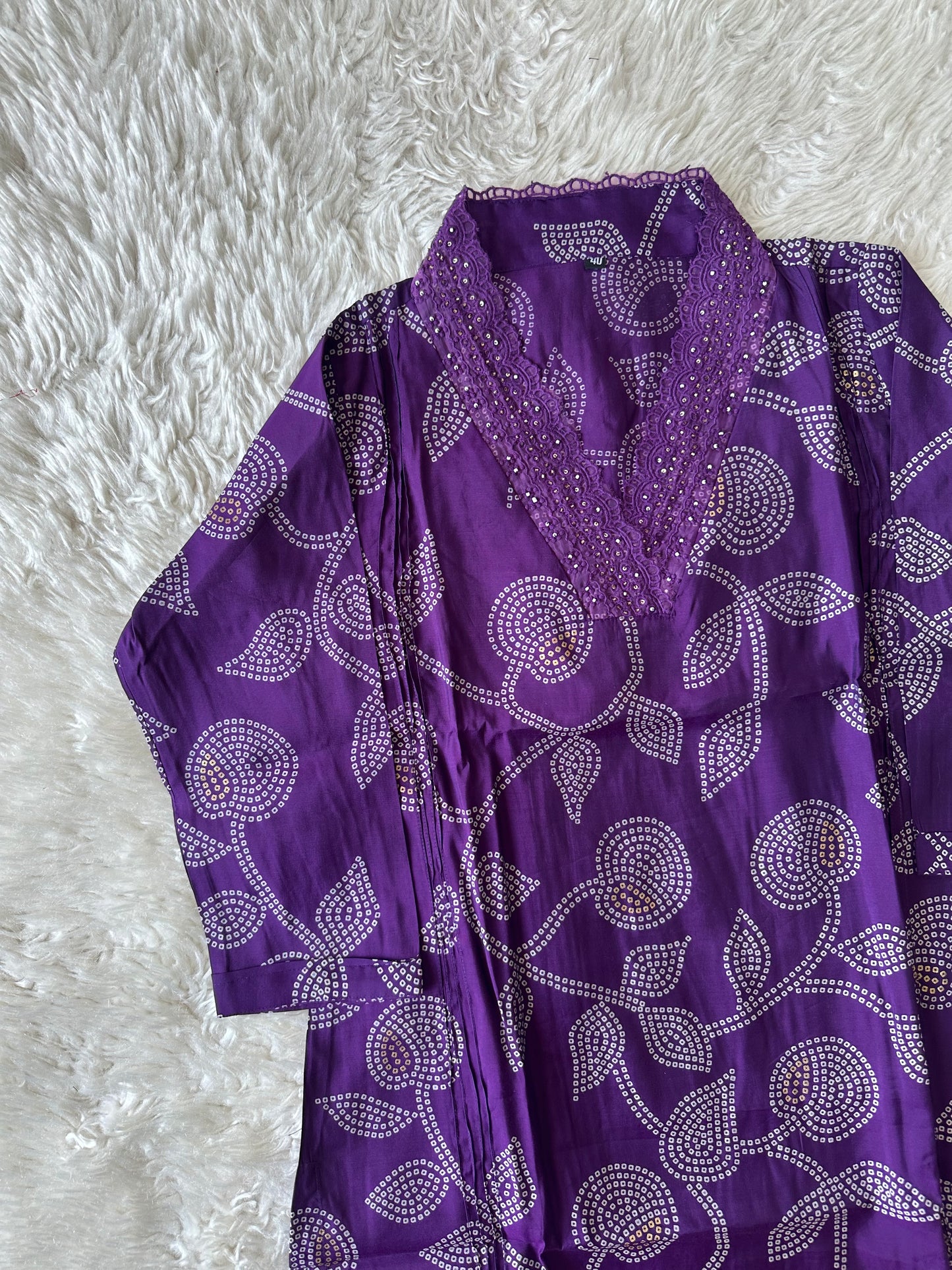 Pure Muslin Silk Kurti Pant Set