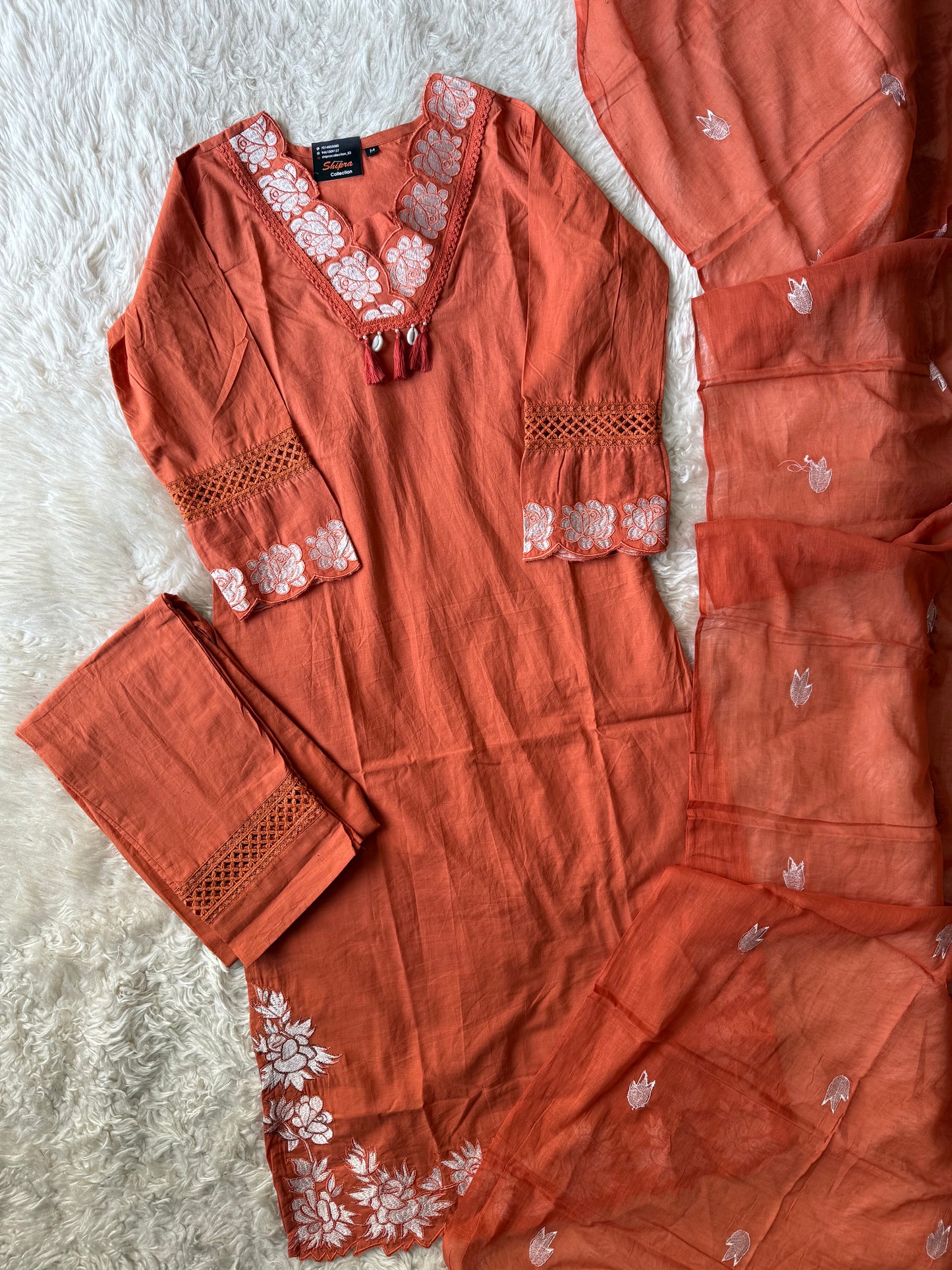Budget Friendly Kurti Pant Dupatta Set