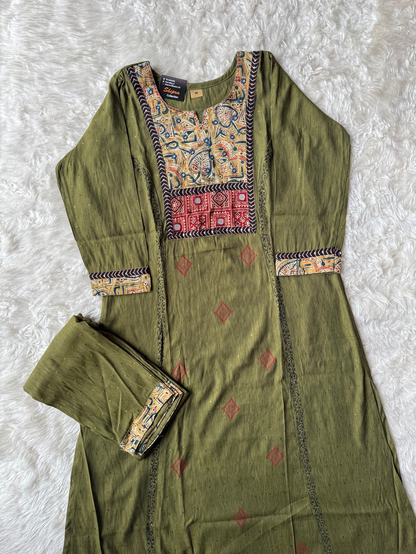 Rayon Kurti Pant Set