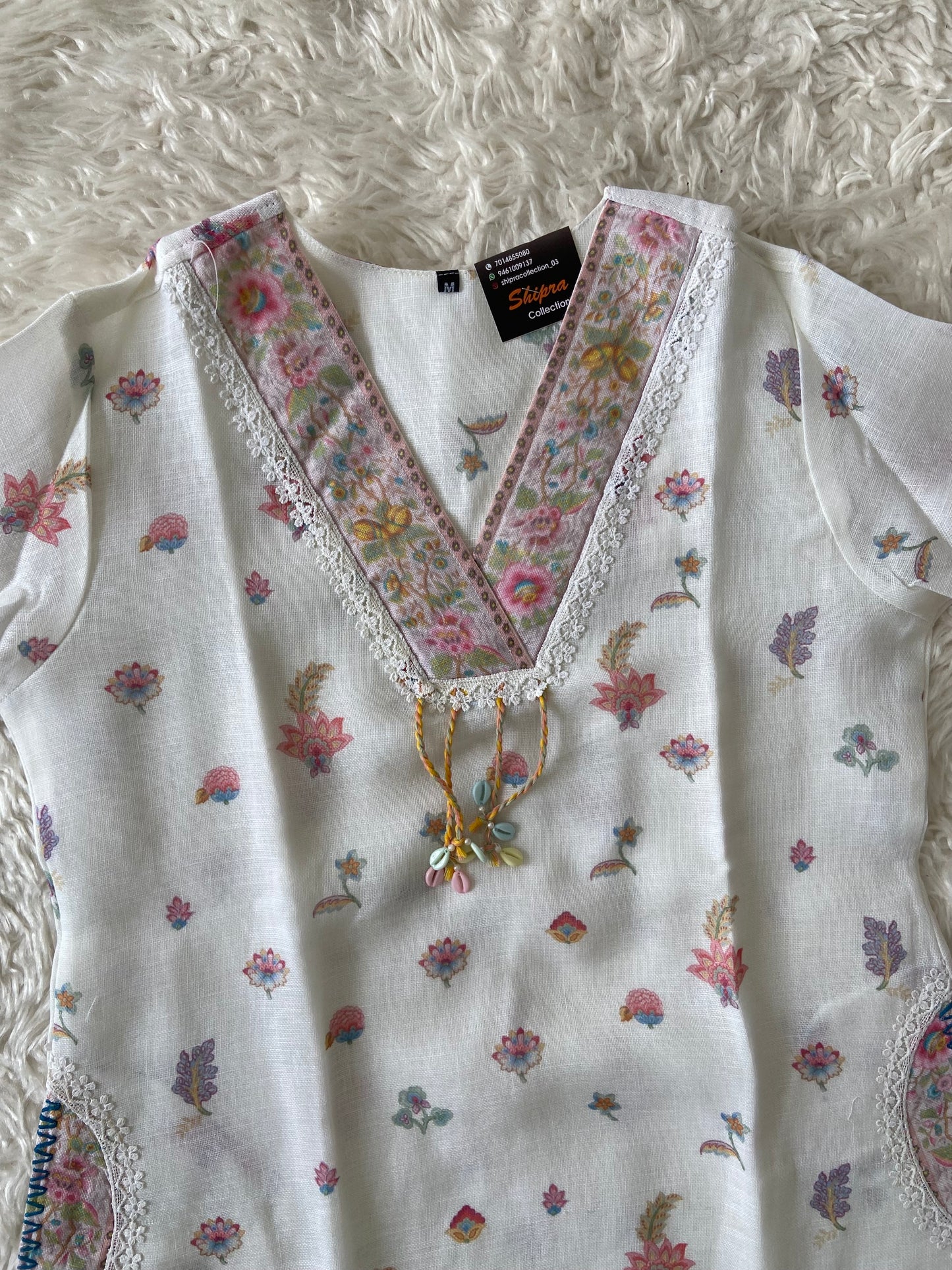Linen Kurti Pant Dupatta Set