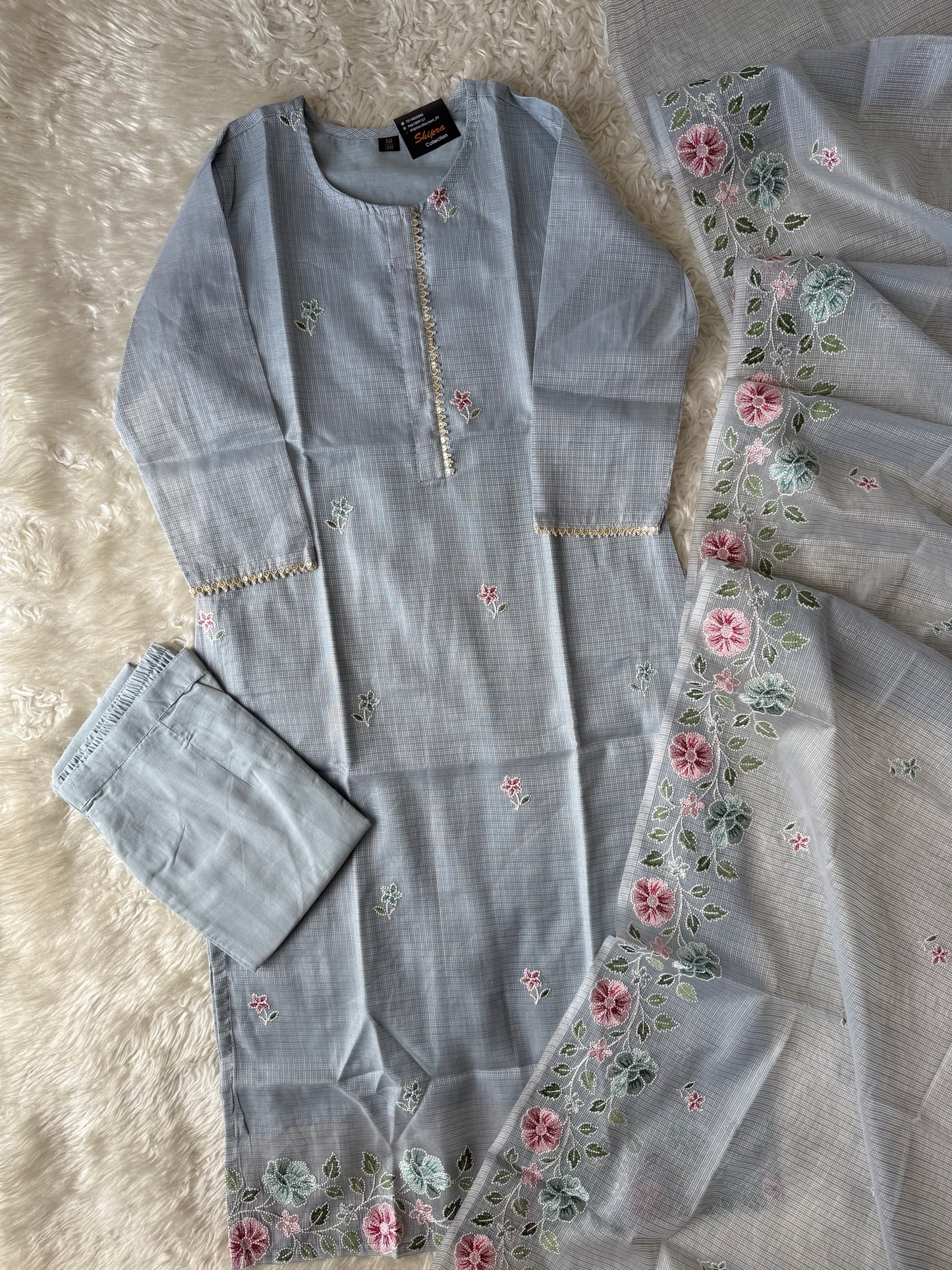 Doriya Kurti Pant Dupatta Set