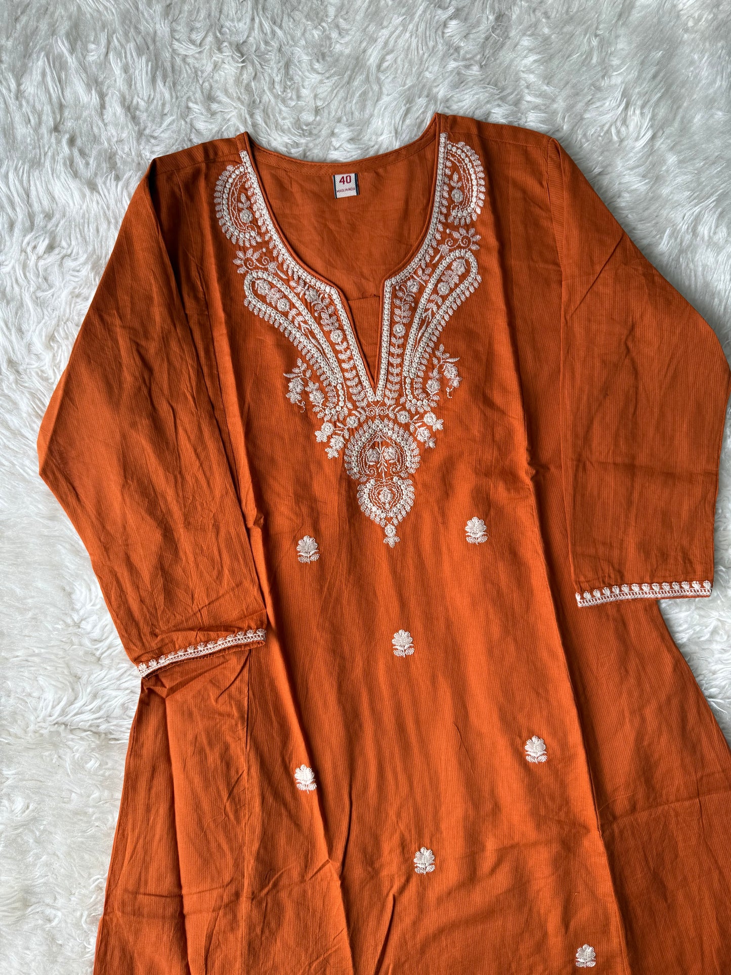 Premium Cotton Kurti Pant Dupatta Set