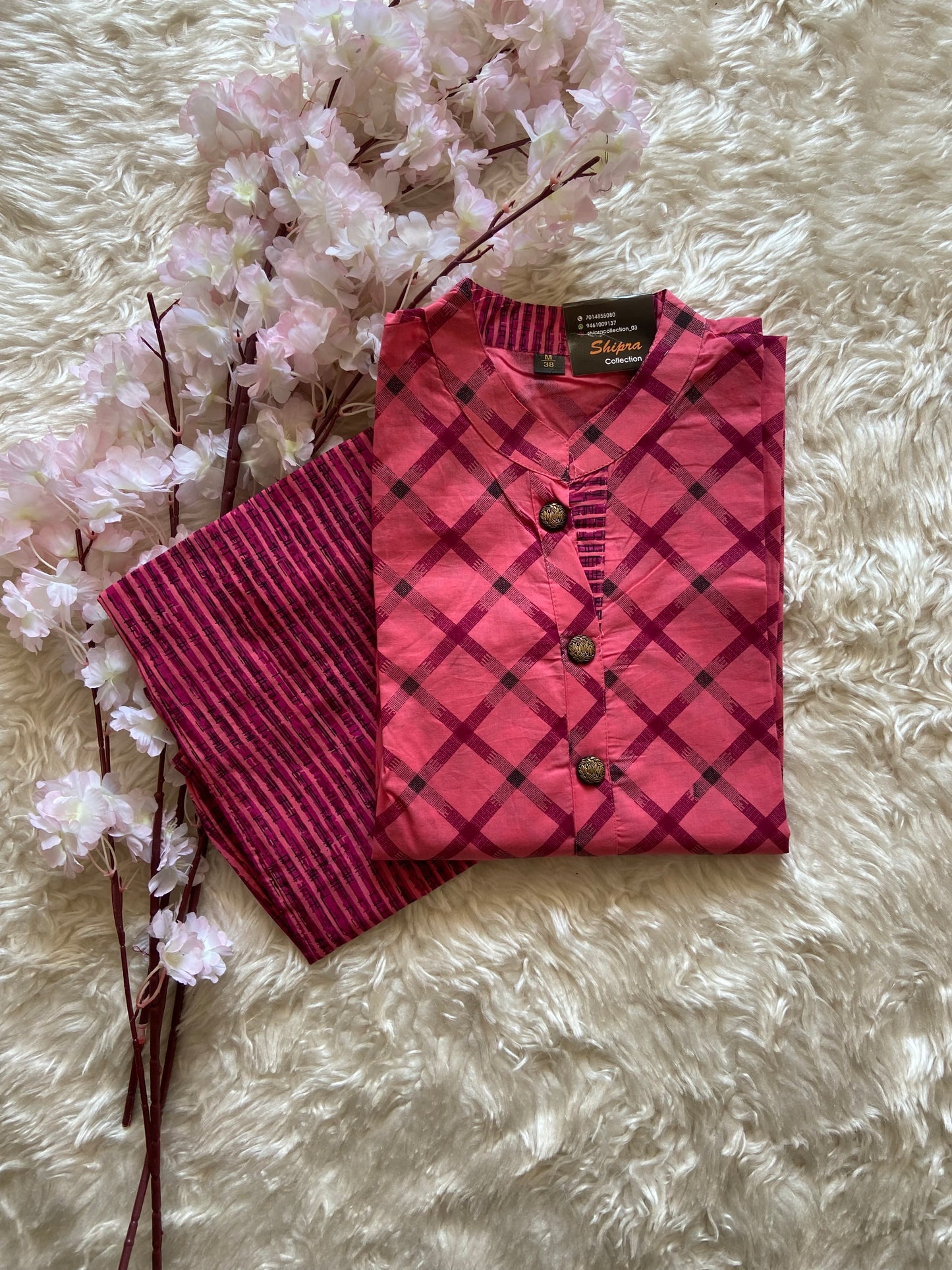 Stock Clearance 🚨 Cotton Kurti Plazo Set