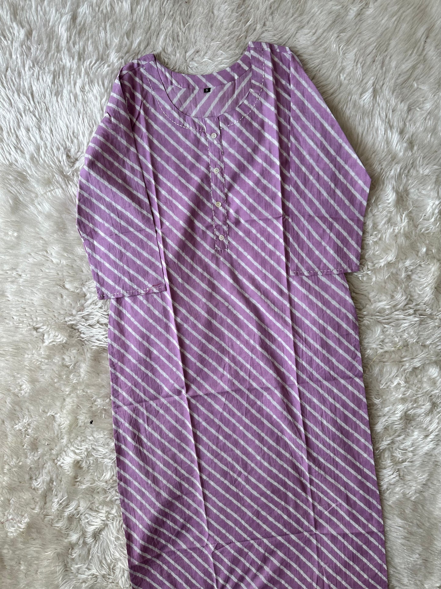 Premium Cotton Lehariya Kurti