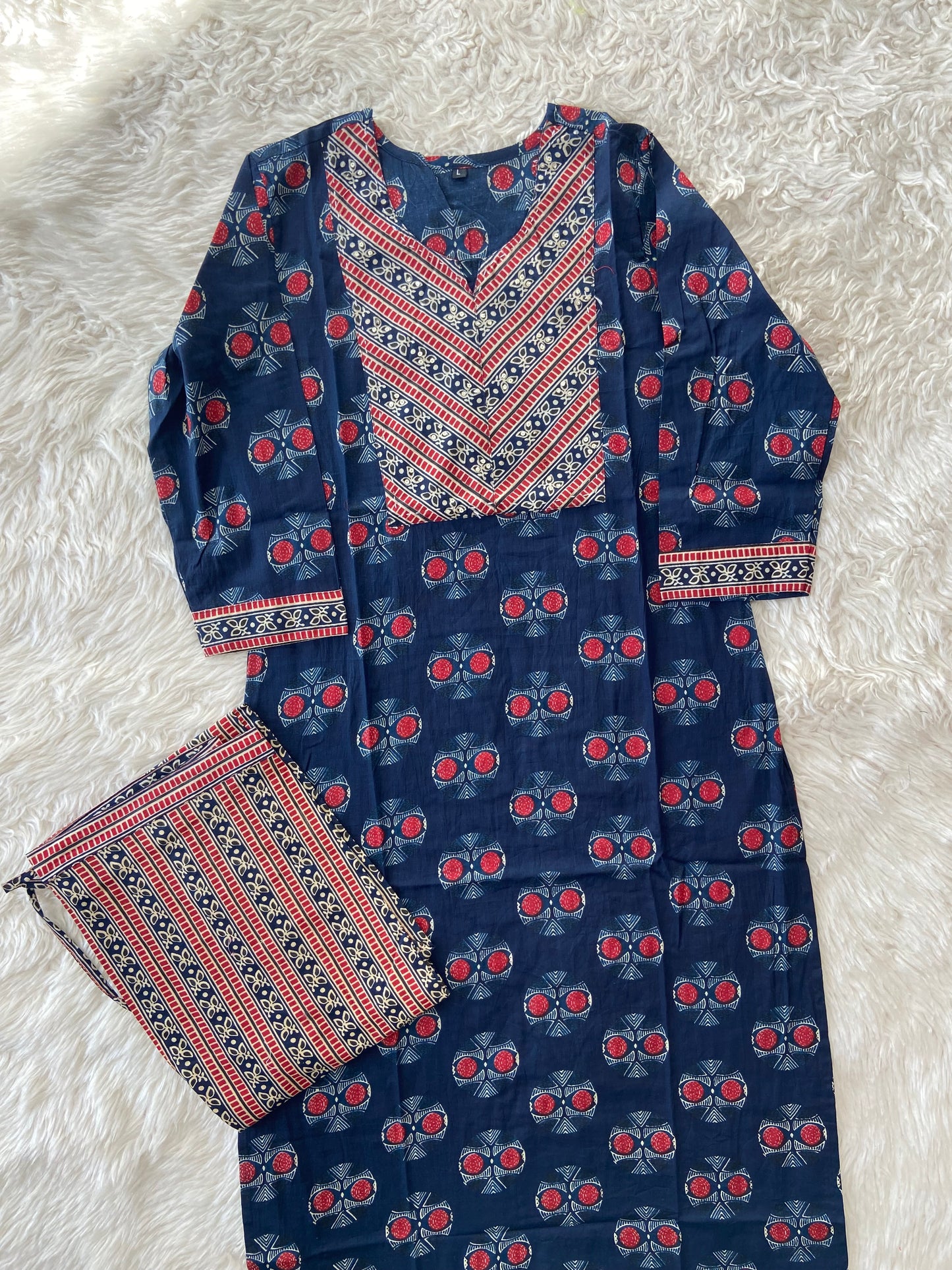 Cotton Kurti Pant Set