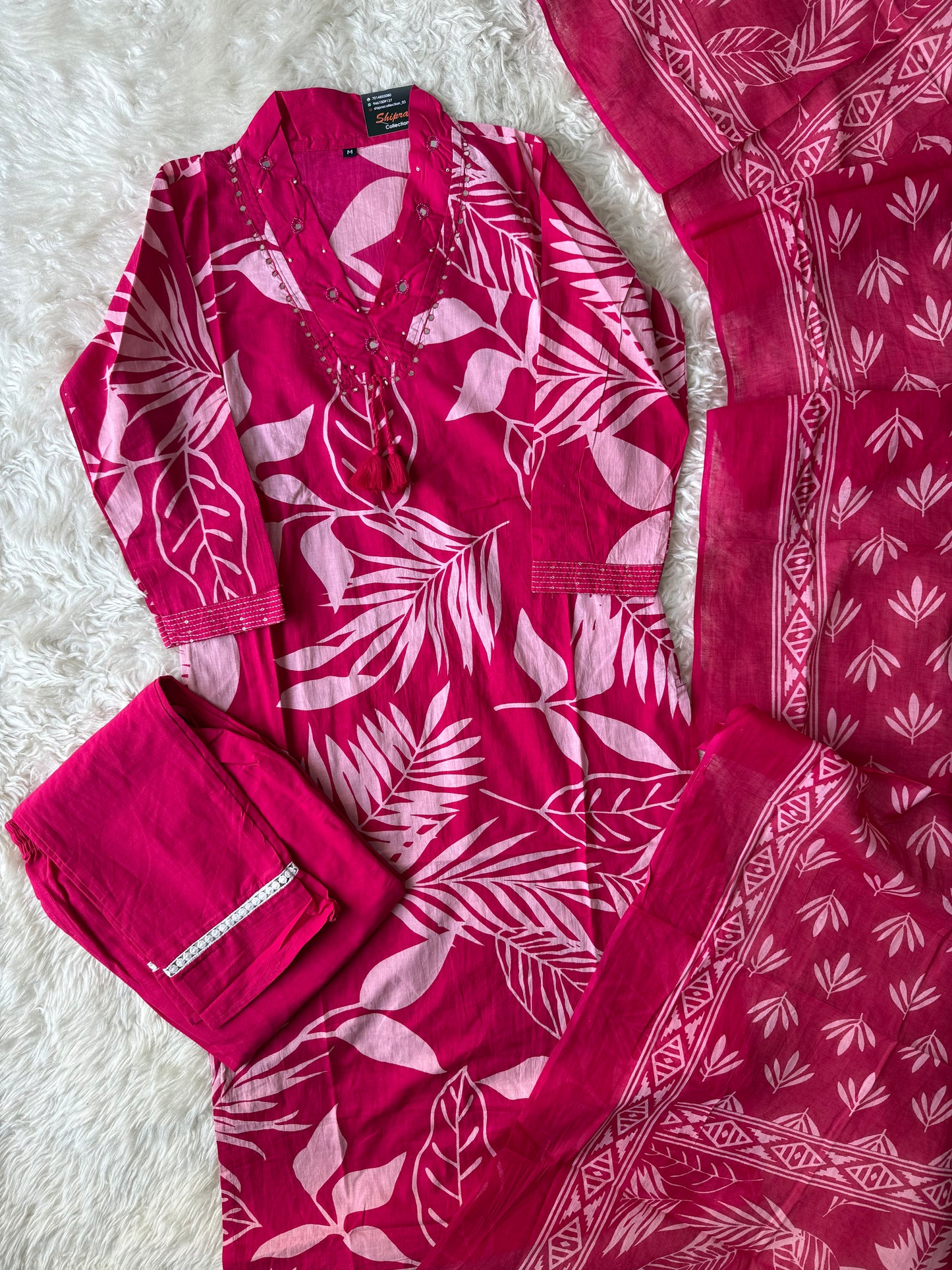 Budget Friendly Kurti Pant Dupatta Set