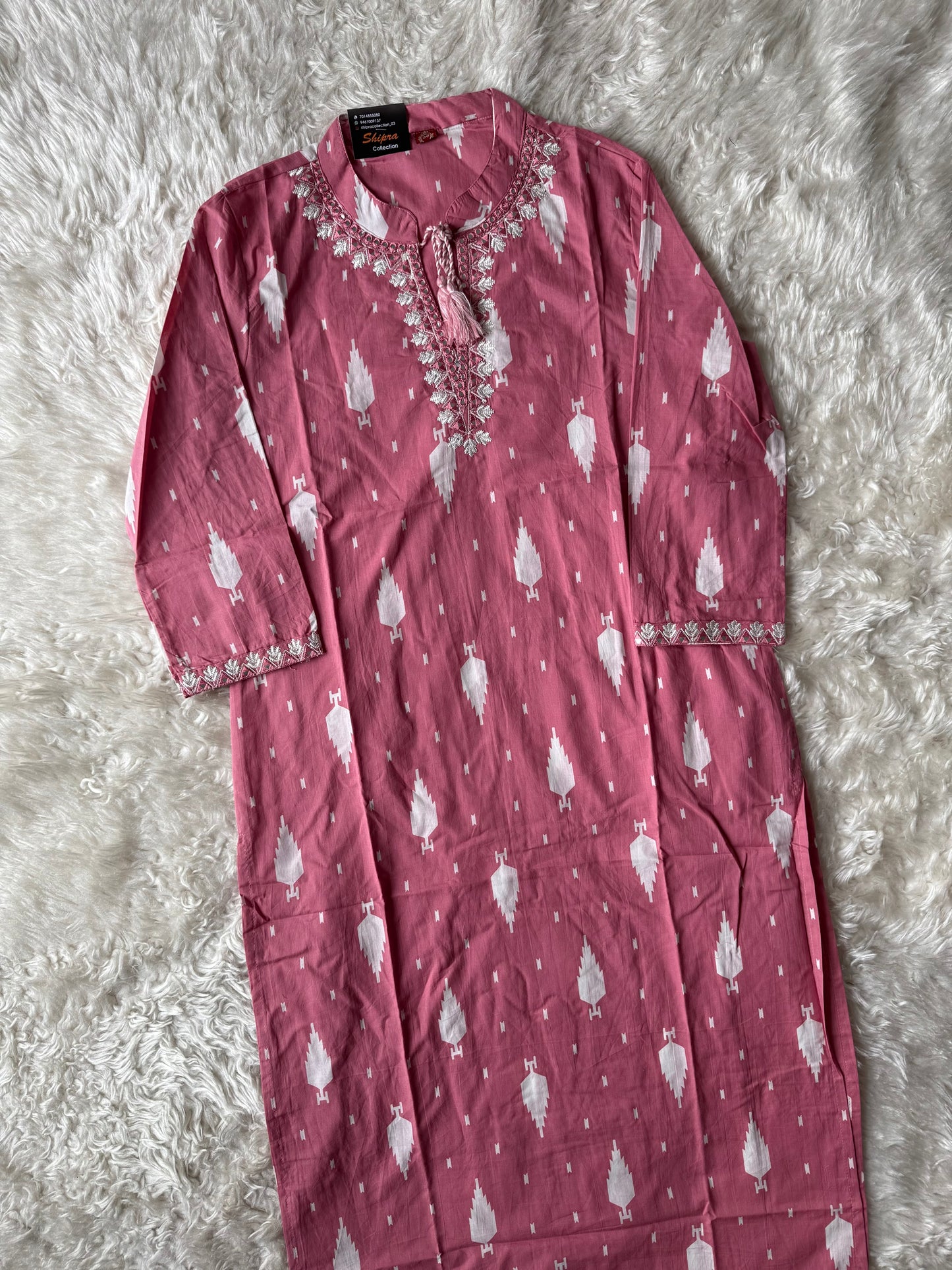 Pure Cotton Kurti Pant Dupatta Set