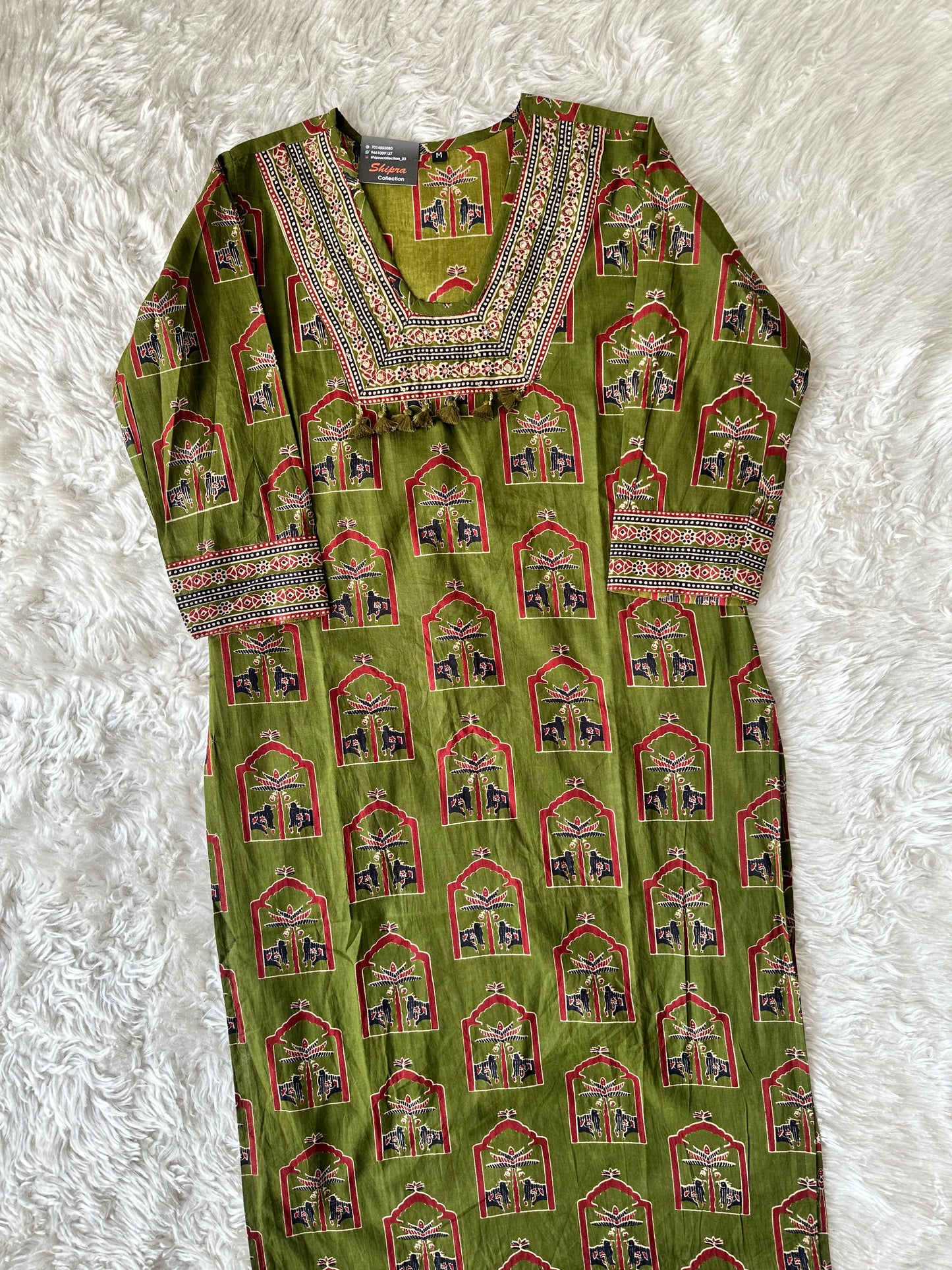 Pure Cotton Kurti Pant Dupatta Set
