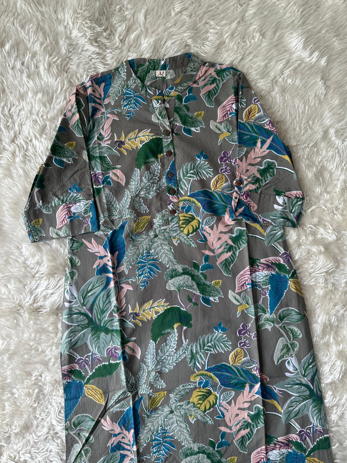 Premium Cotton Elbow Sleeves Kurti (Feeding Friendly)