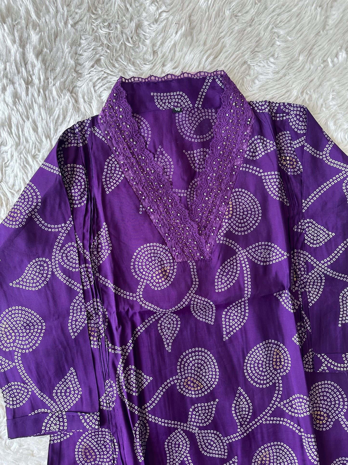 Pure Muslin Silk Kurti Pant Set