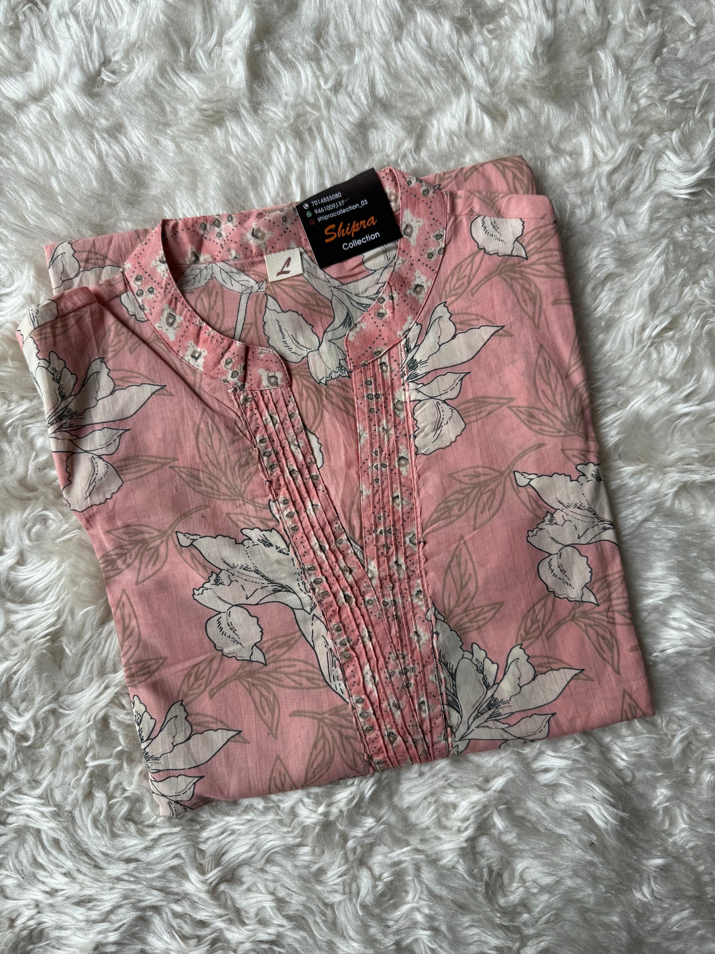 Pure Cotton Kurti Pant Dupatta Set