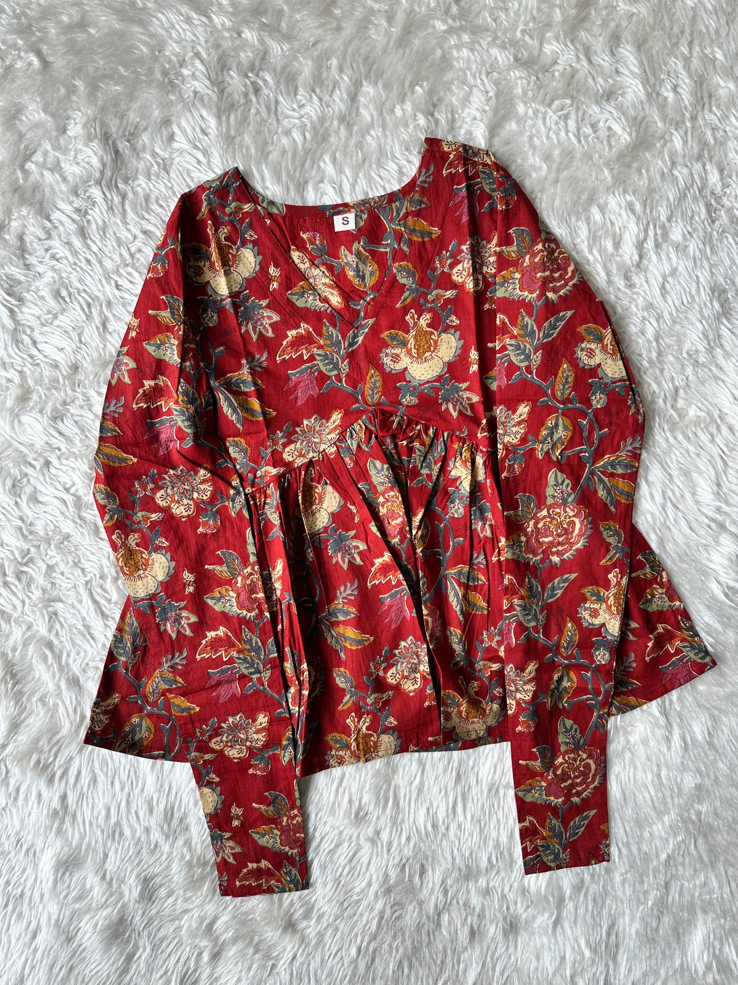 Premium Cotton Peplum Kurti