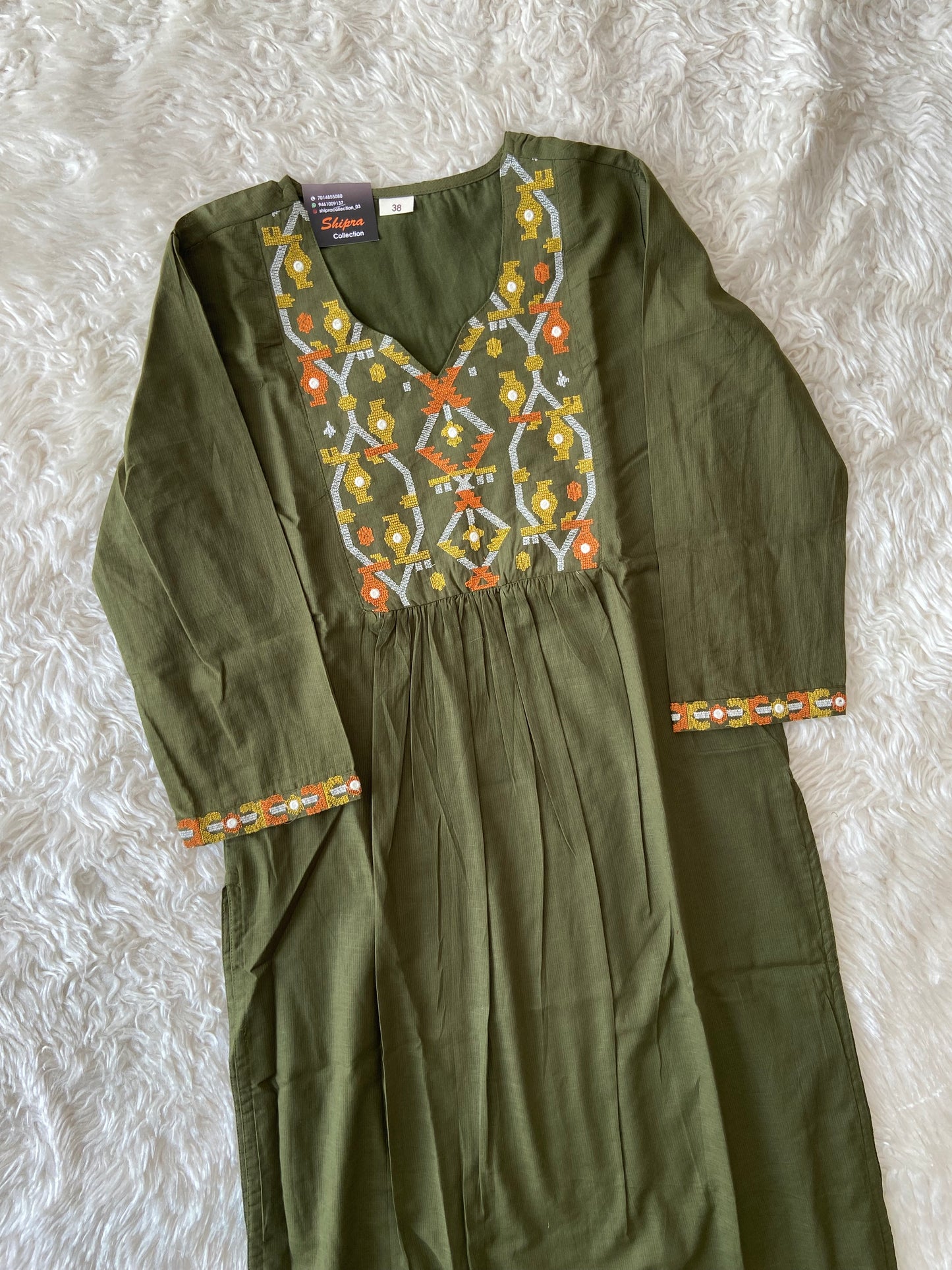 Mul Cotton Kurti Pant Dupatta Set