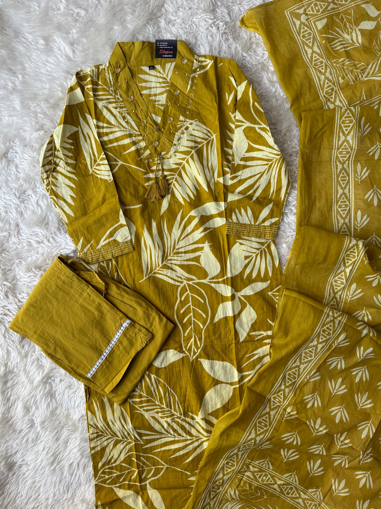 Budget Friendly Kurti Pant Dupatta Set