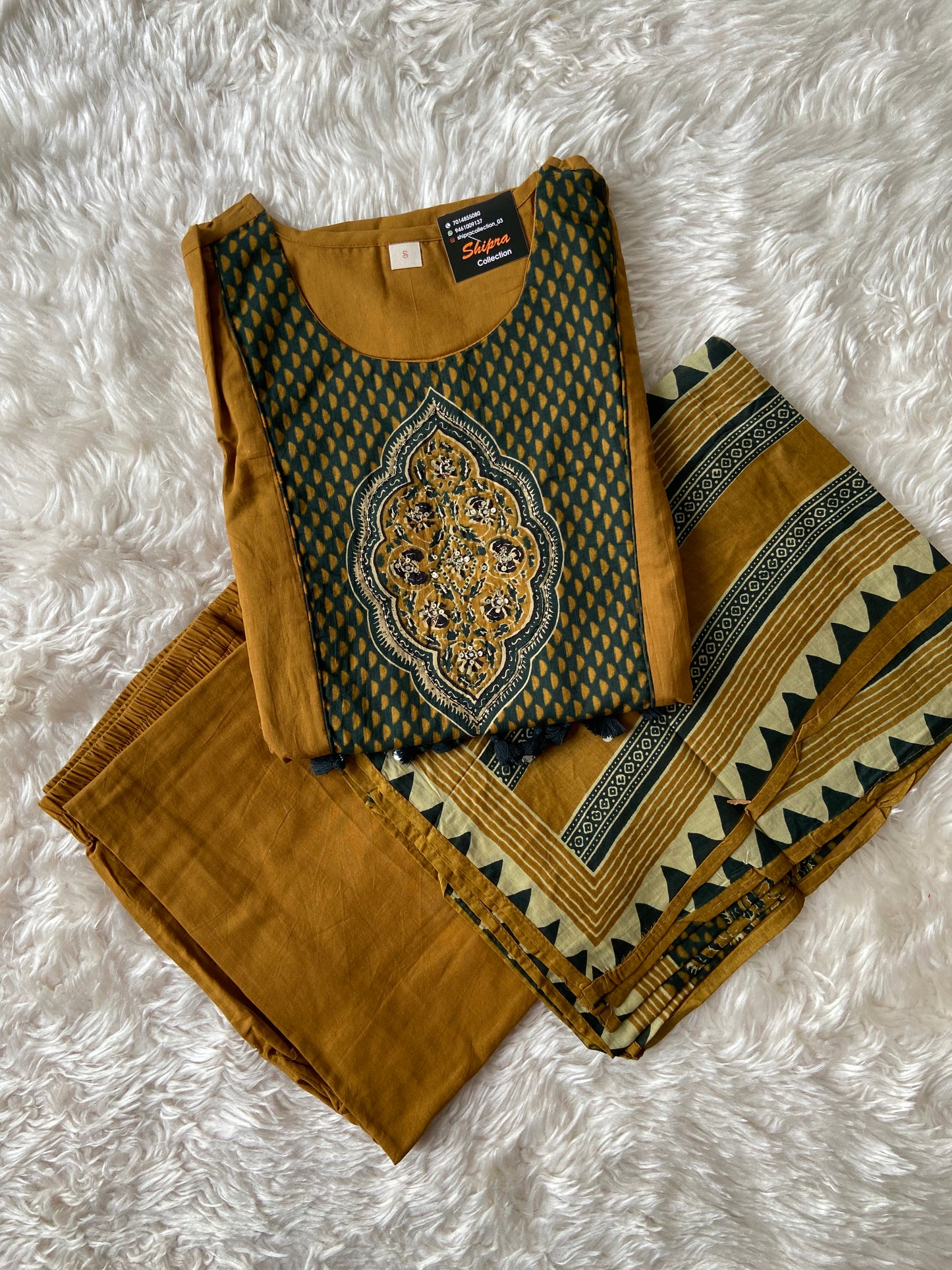 Premium Cotton Kurti Pant Dupatta