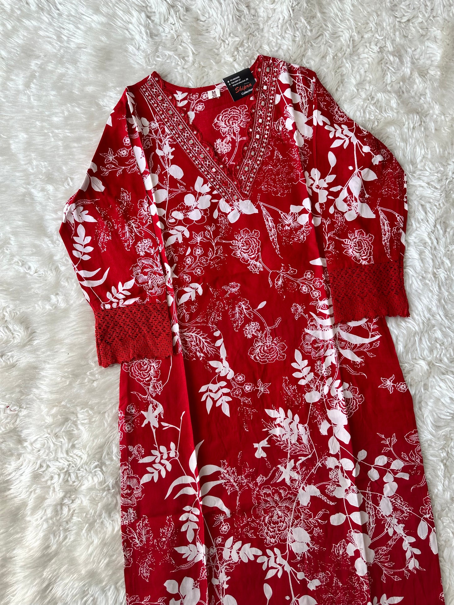 Rayon Kurti Pant Set