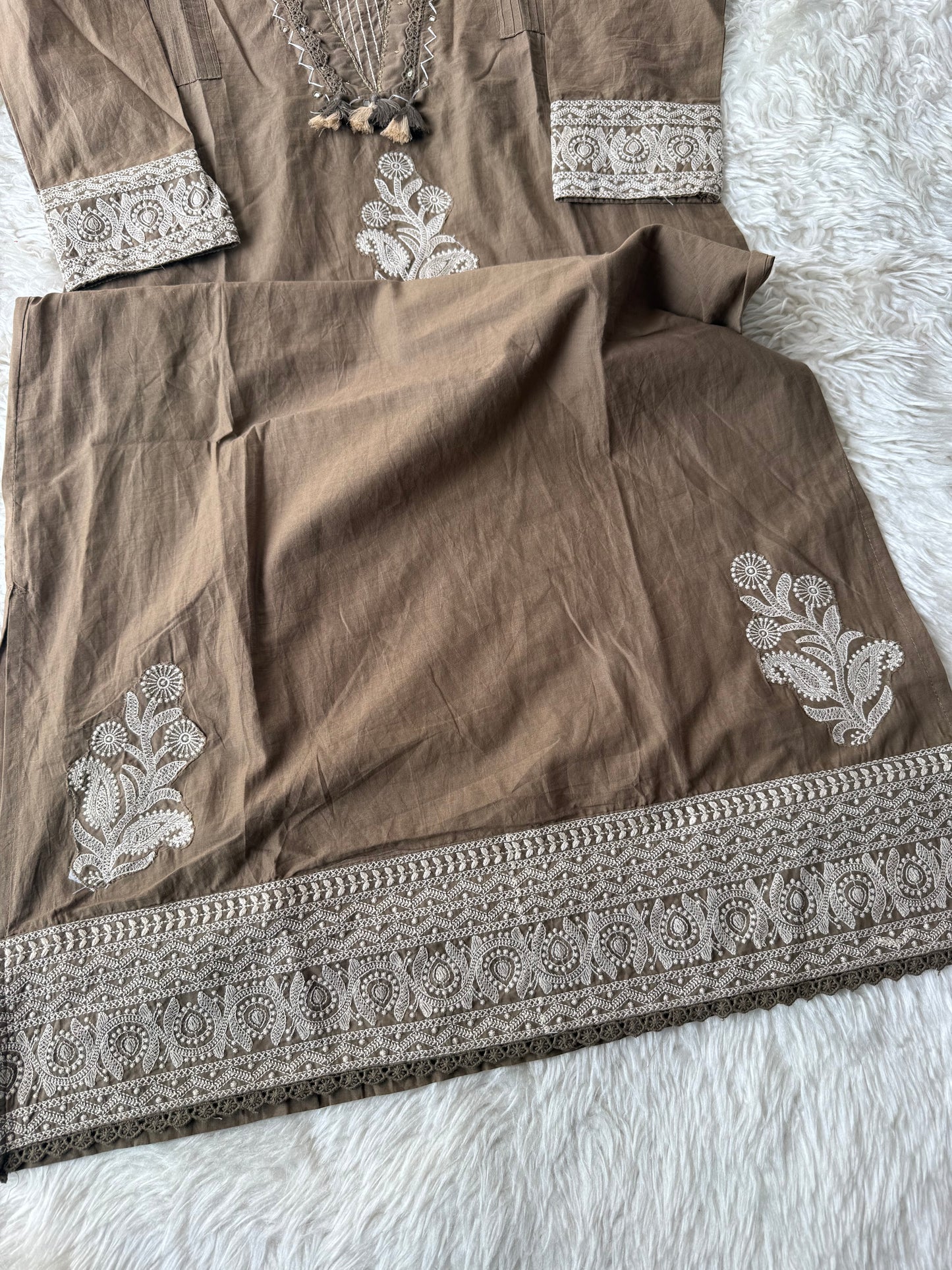 Premium Cotton Kurti Pant Dupatta Set