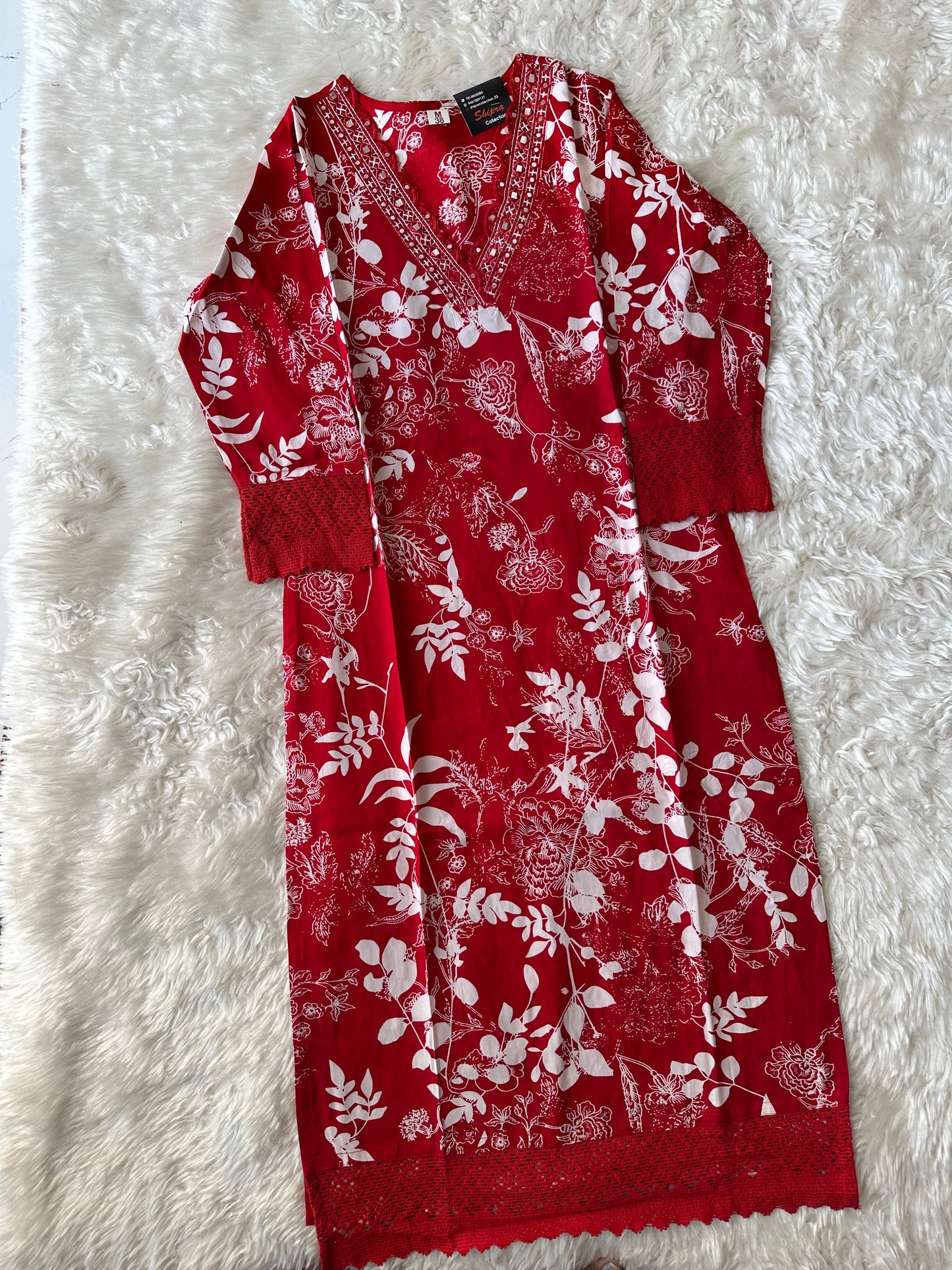 Rayon Kurti Pant Set