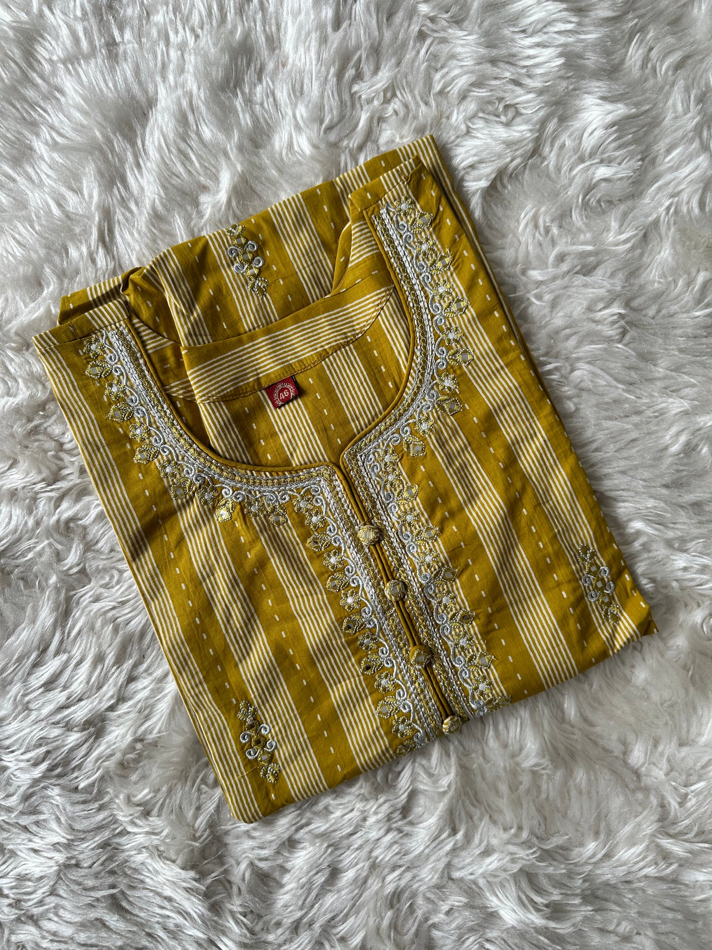 Pure Cotton Kurti Pant Dupatta Set