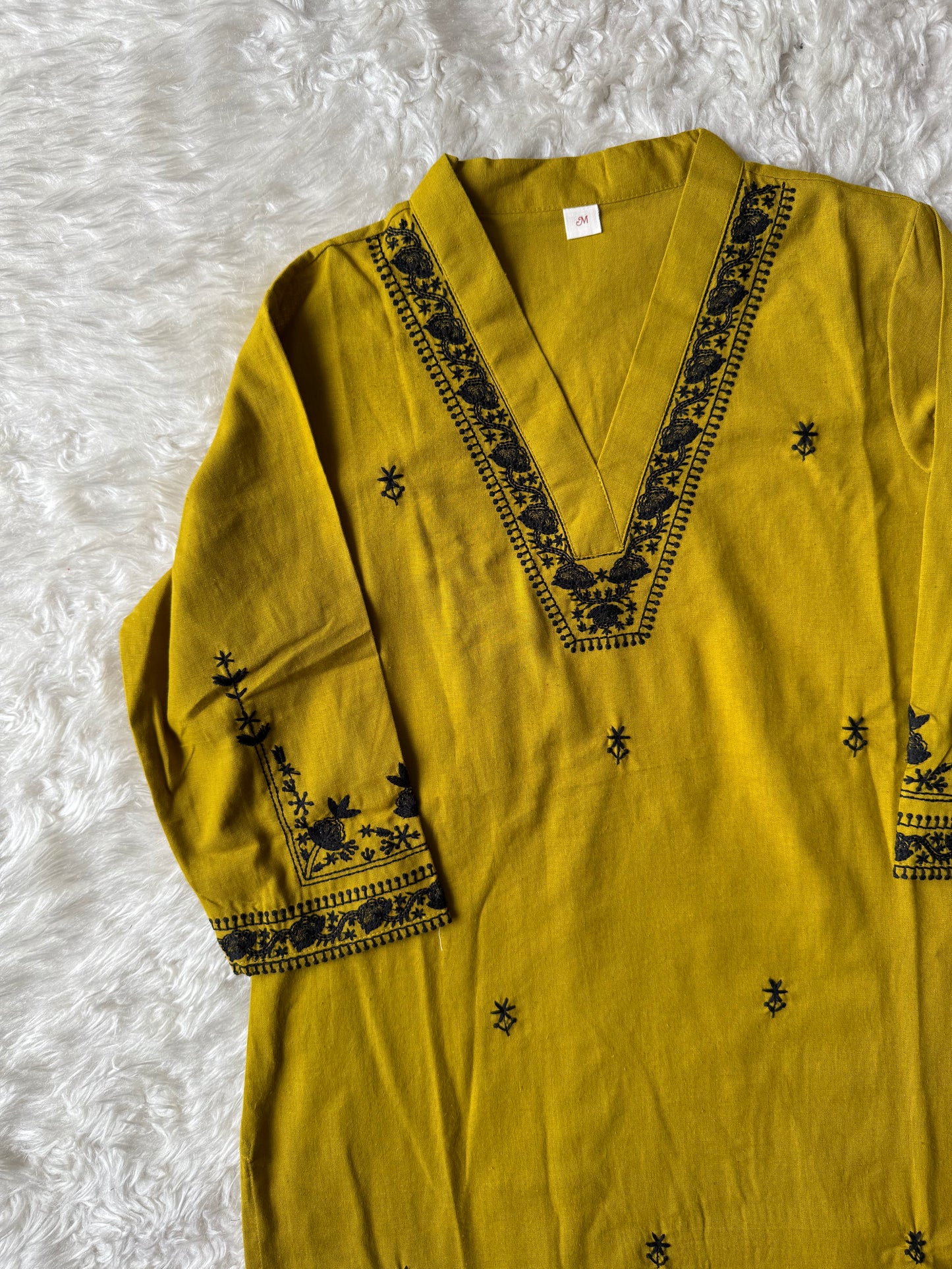 Khadi Cotton Kurti Pant Set