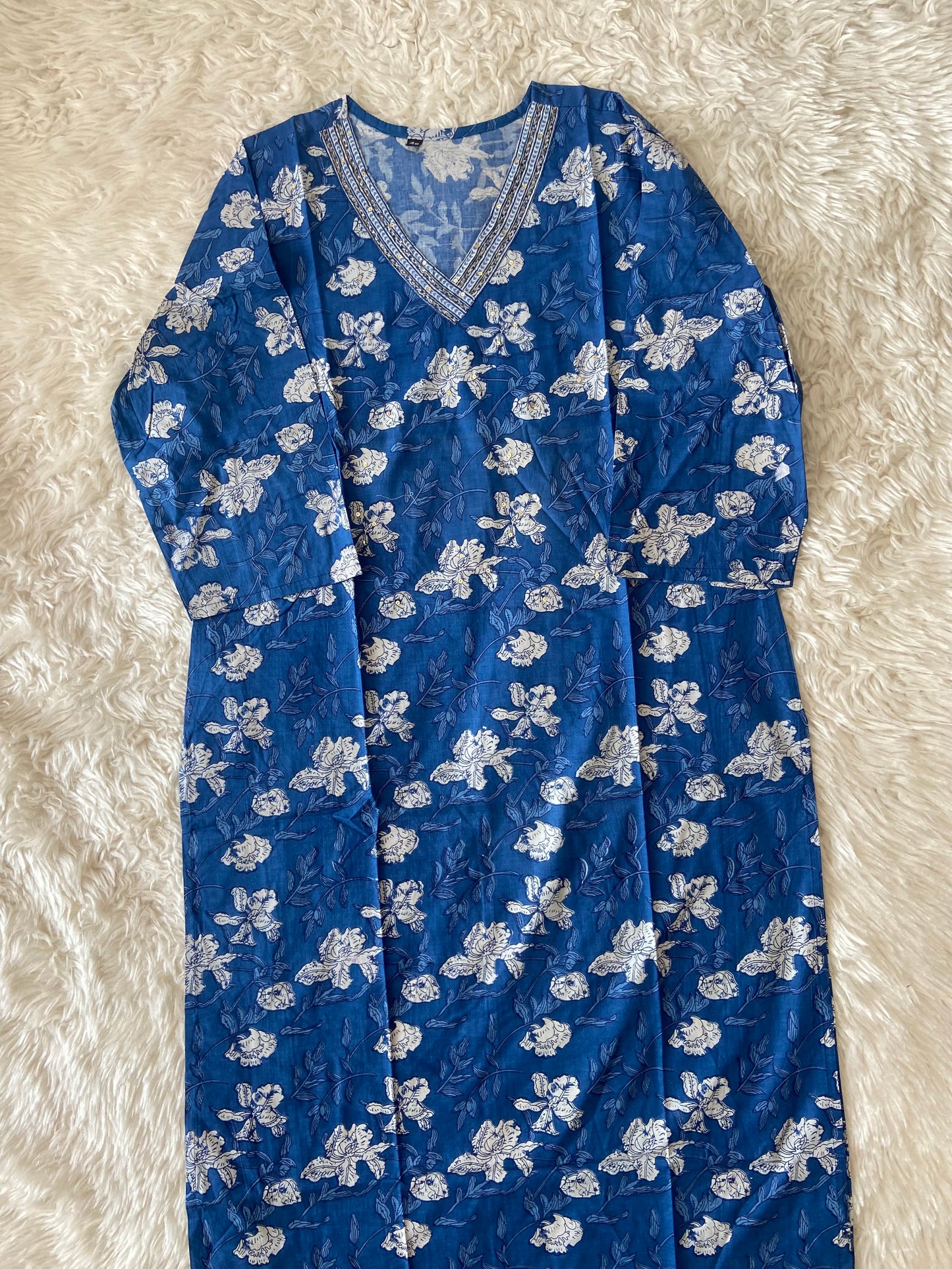 Cotton Kurti Straight Plazo Set