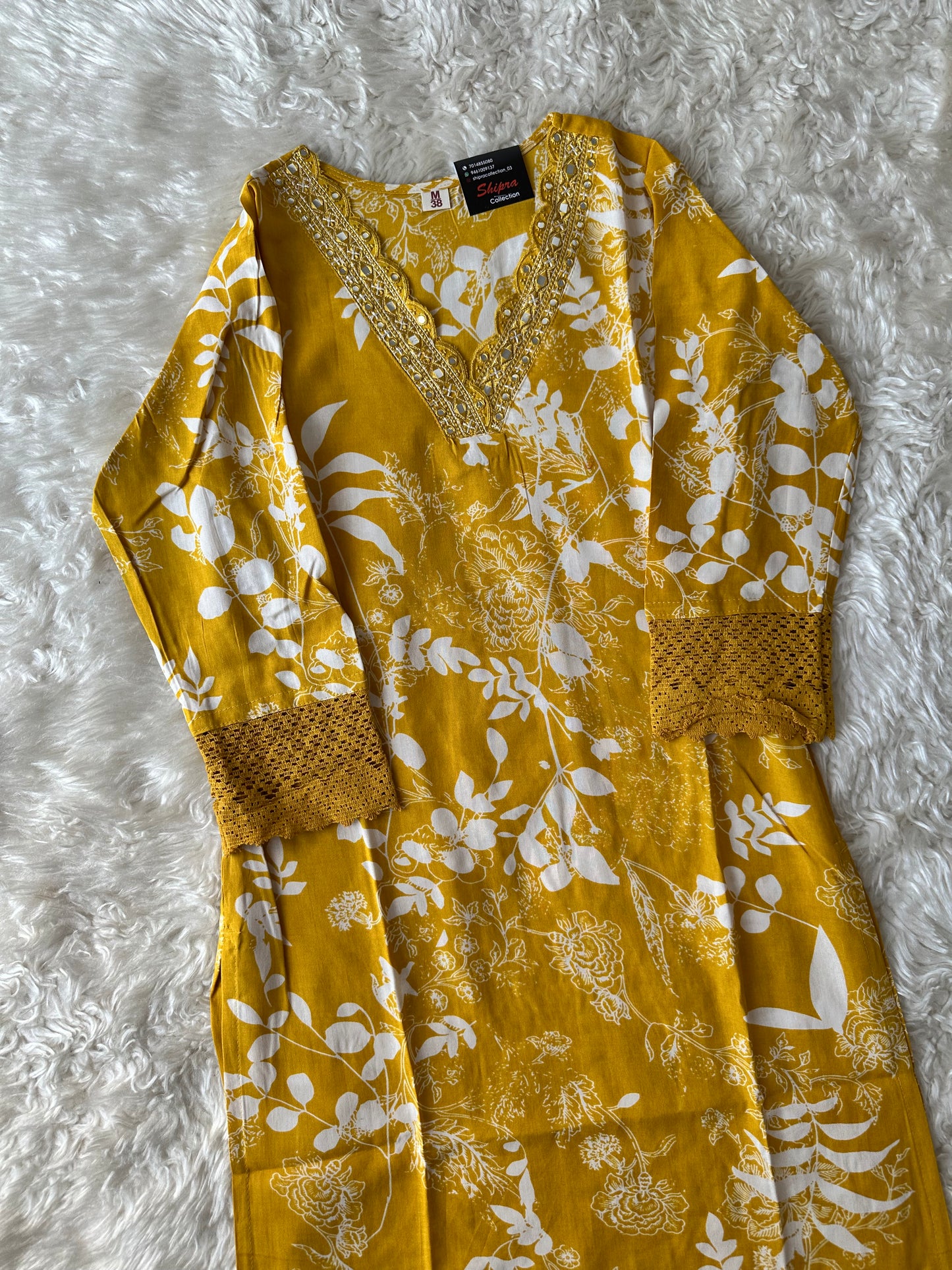 Rayon Kurti Pant Set