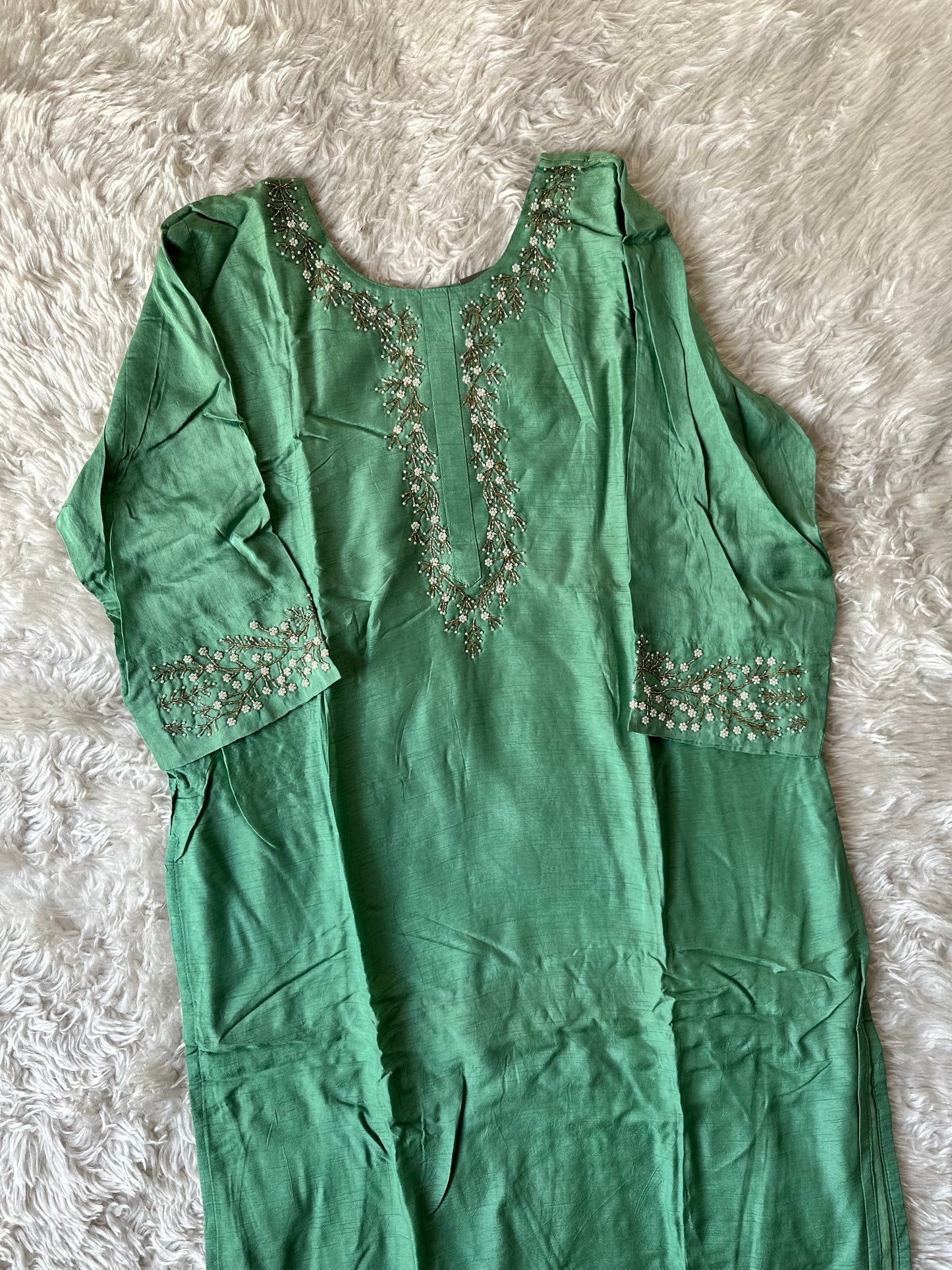 Plus Size Dola Silk Kurti Dupatta Set