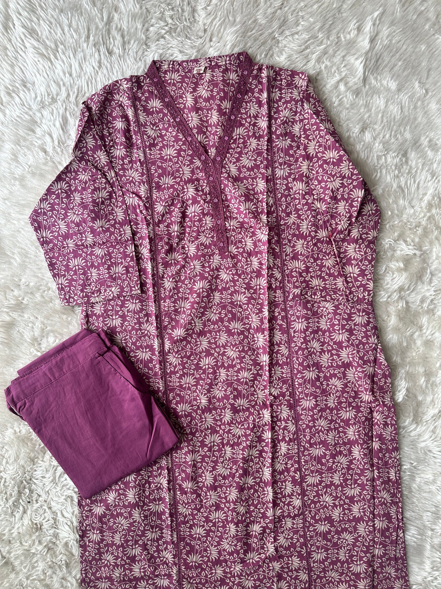 Pure Cotton Kurti Pant Set