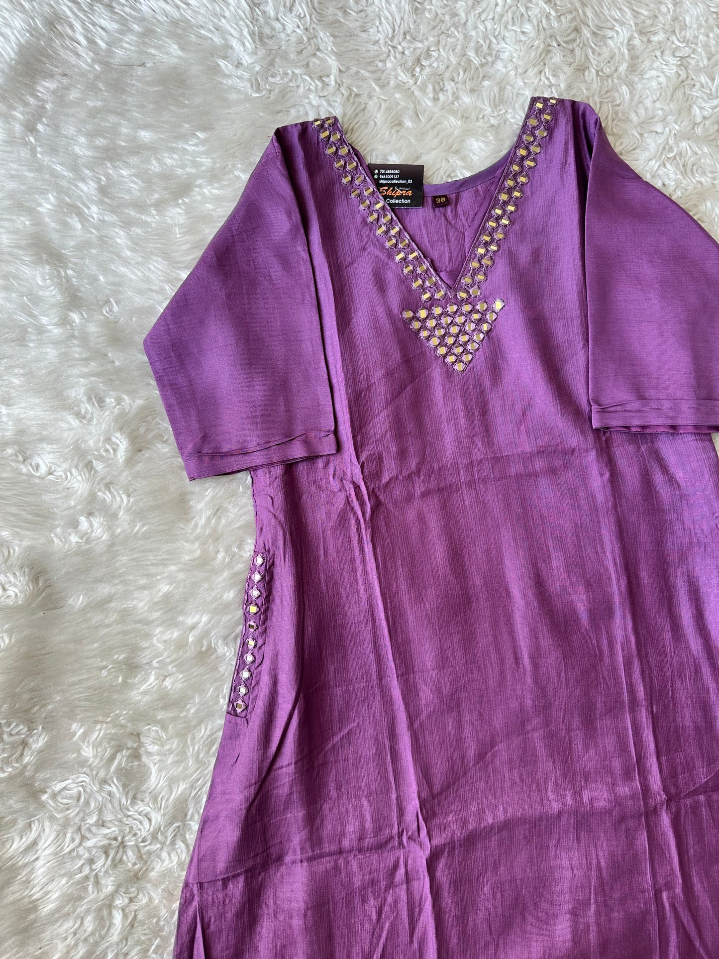 Pure Muslin Silk Kurti Plazo Set
