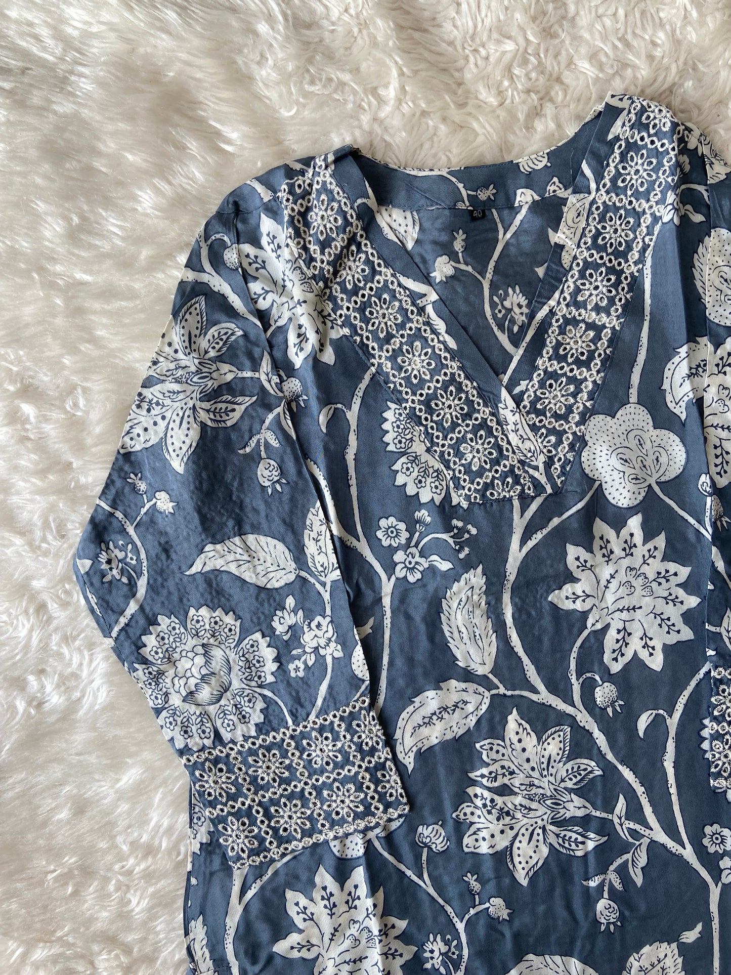 Crepe Silk Kurti Pant Dupatta Set