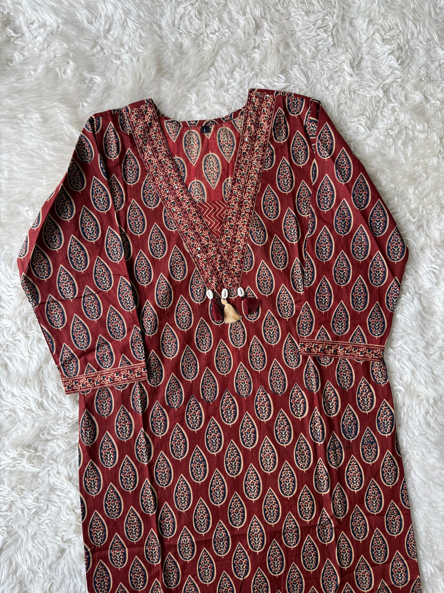 Pure Cotton Kurti Pant Dupatta Set