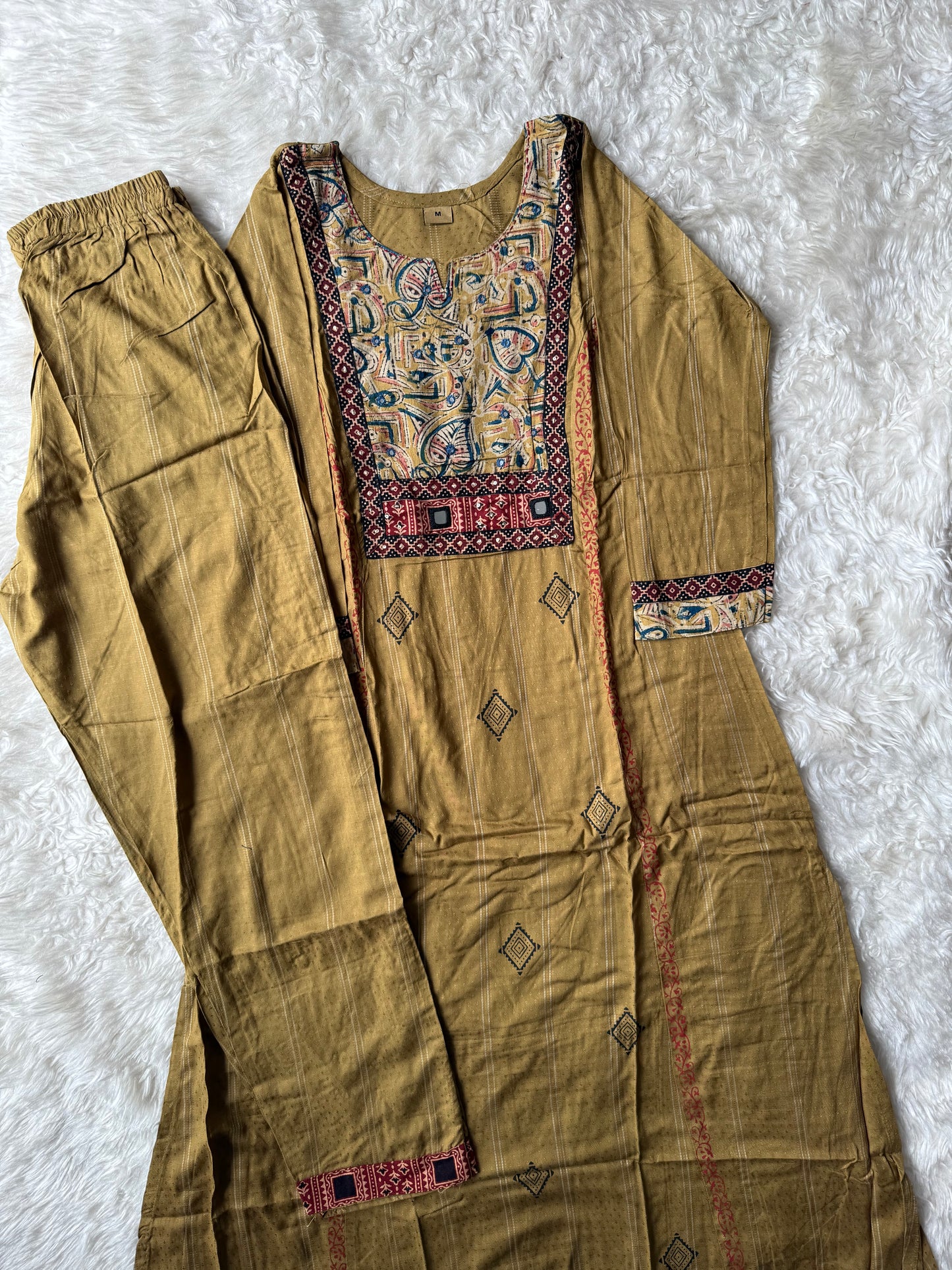 Rayon Kurti Pant Set