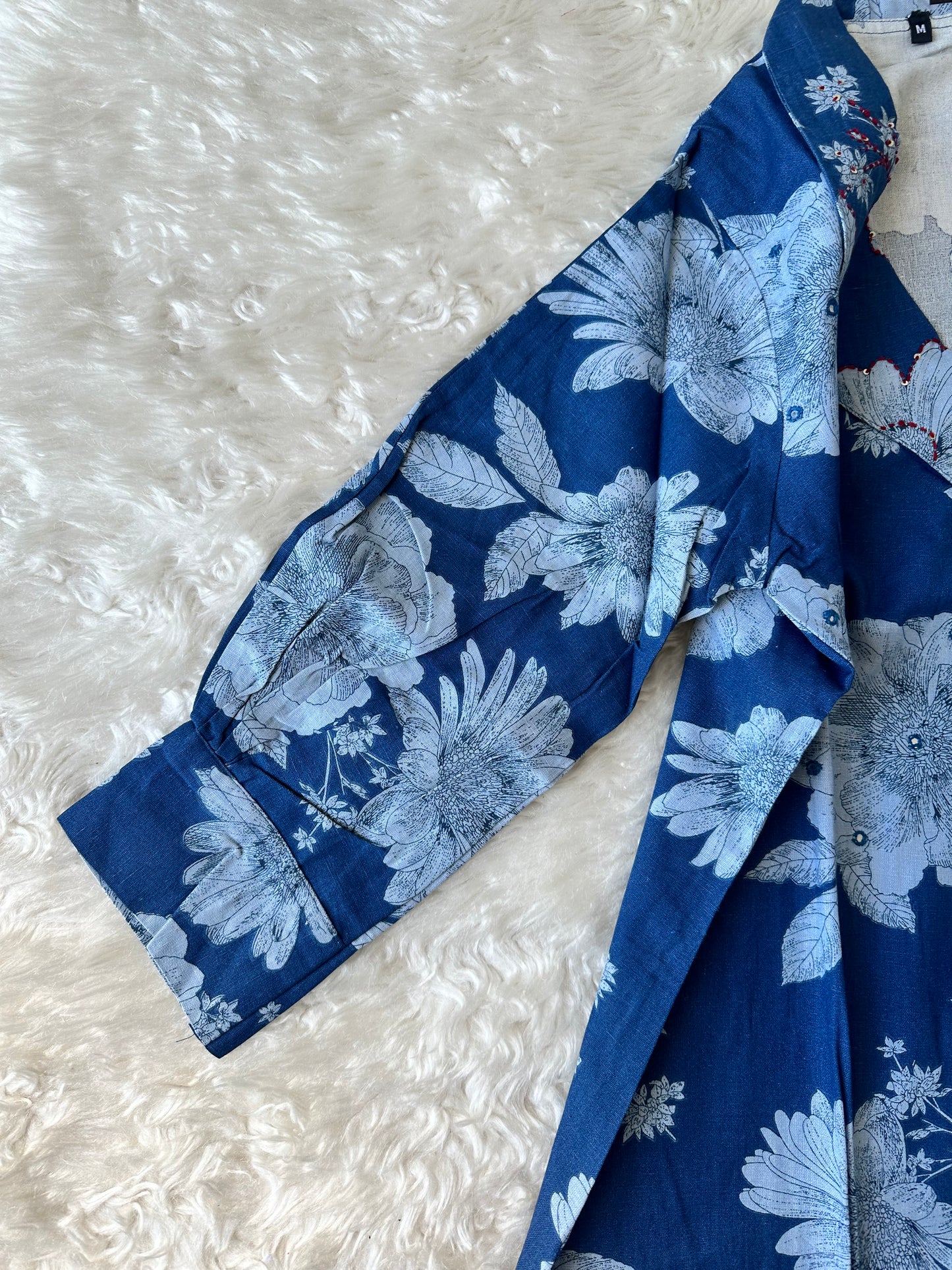 Khadi Cotton Kurti Plazo Set