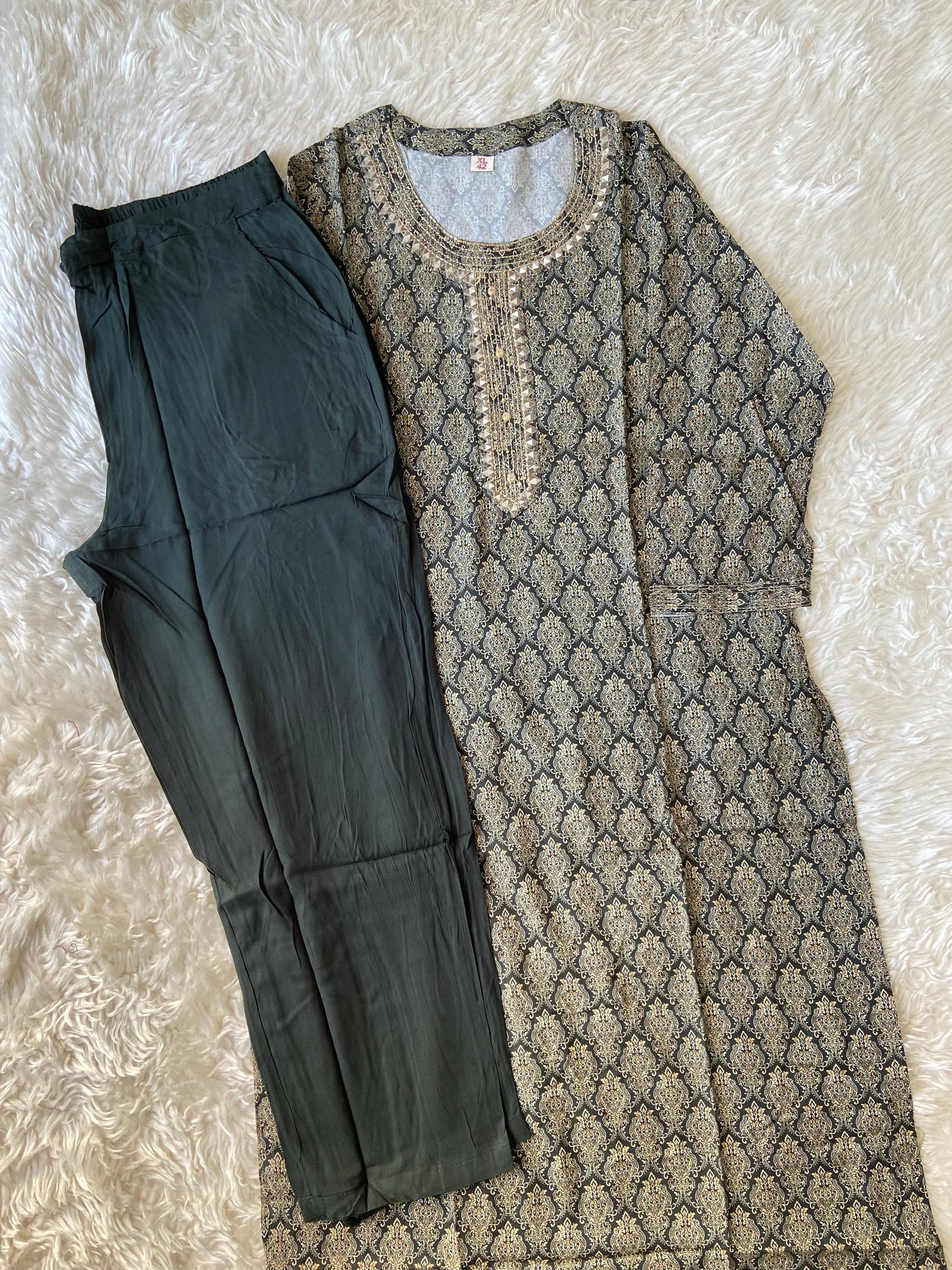Soft Rayon Kurti Pant Set