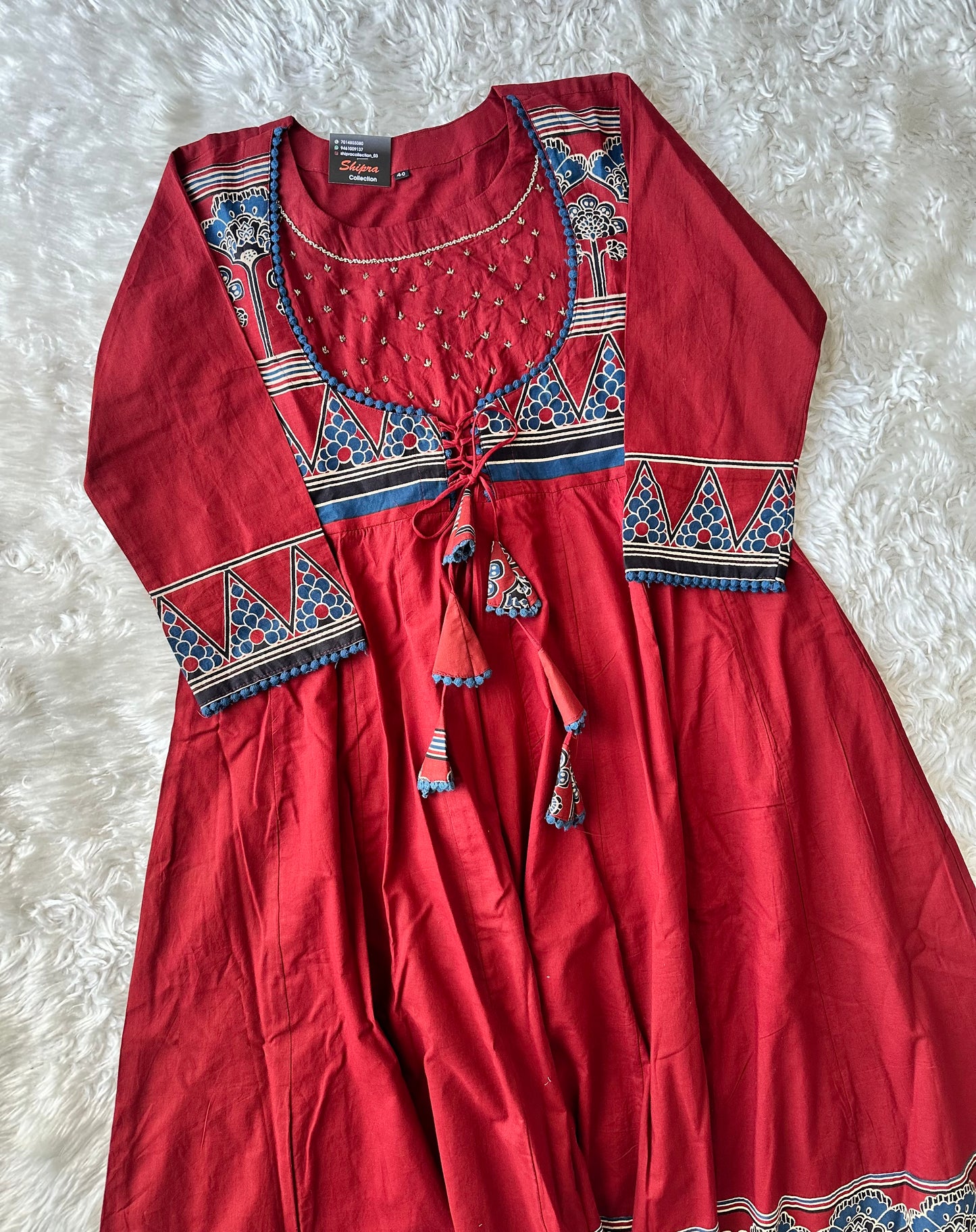Premium Cotton Flare Kurti