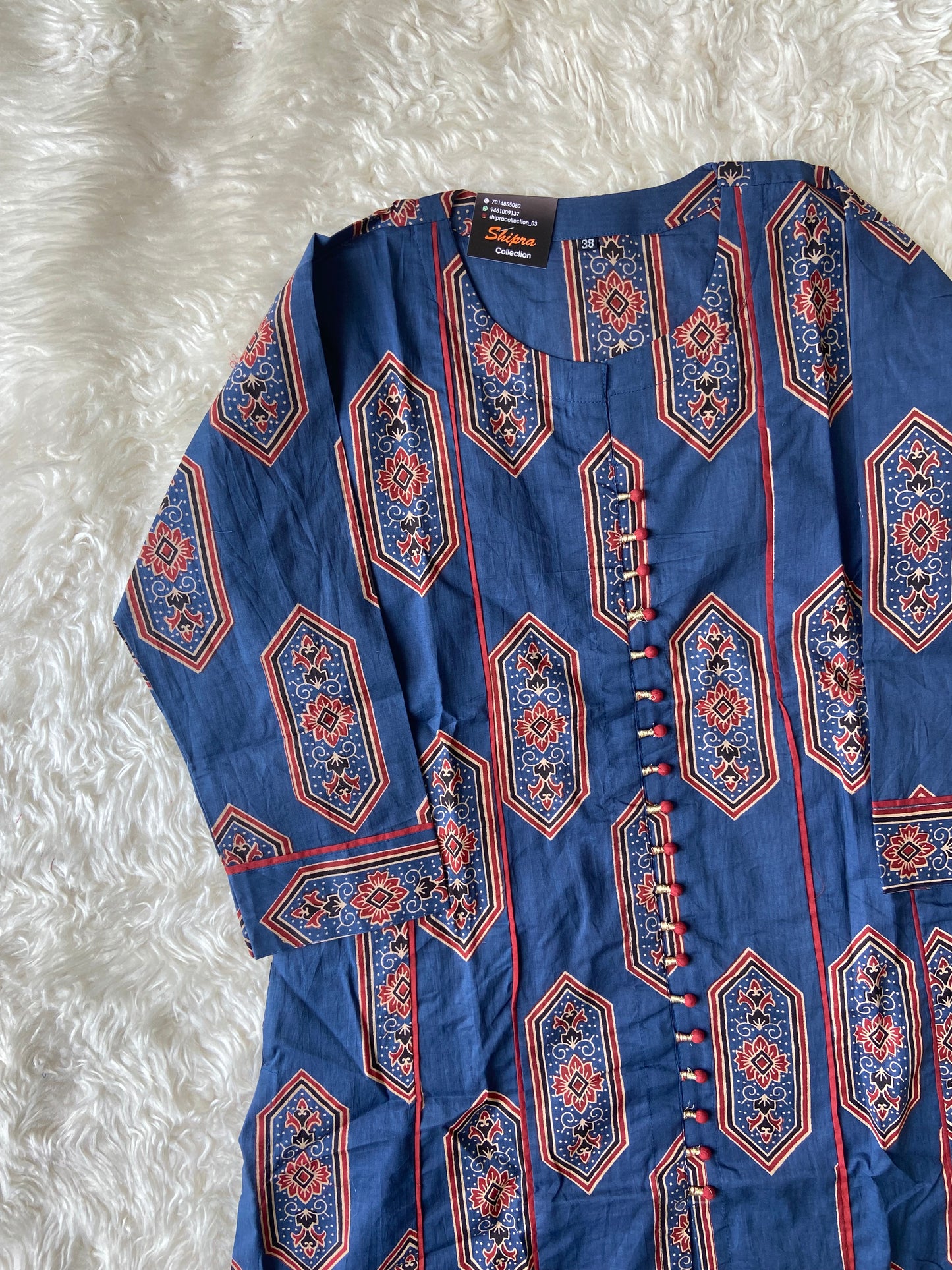 Premium Cotton Kurti Plazo Set