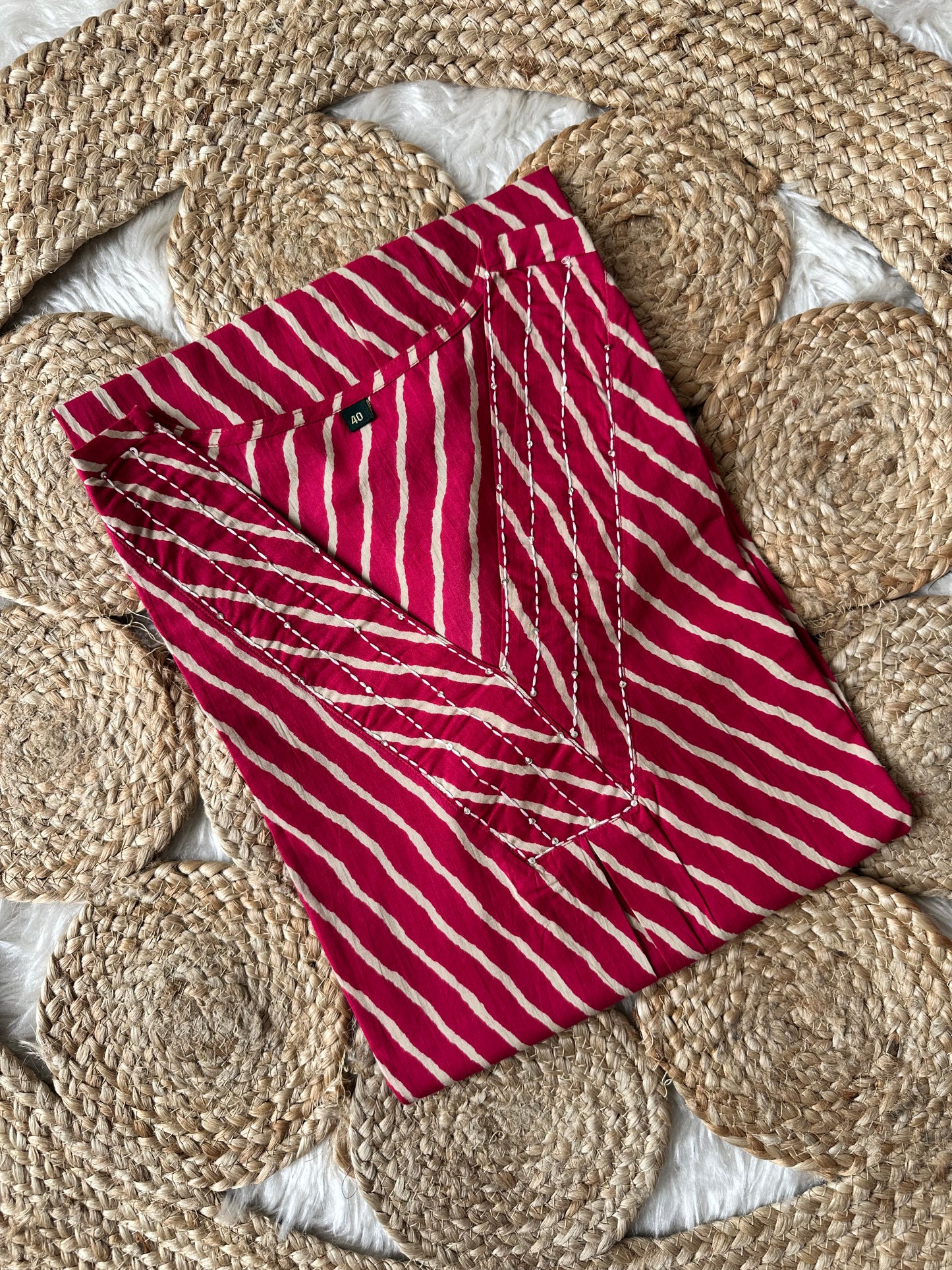Premium Cotton Lehariya Kurti