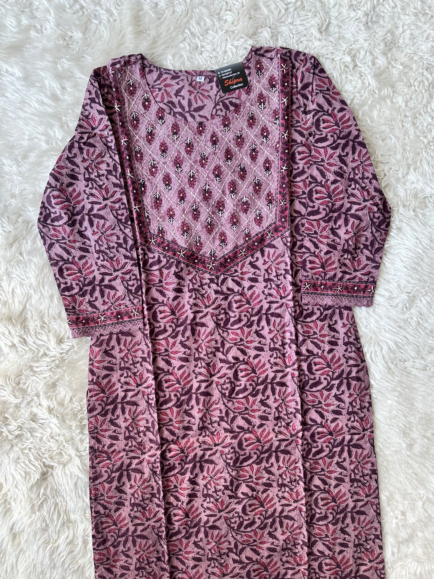Premium Cotton Kurti Pant Dupatta Set