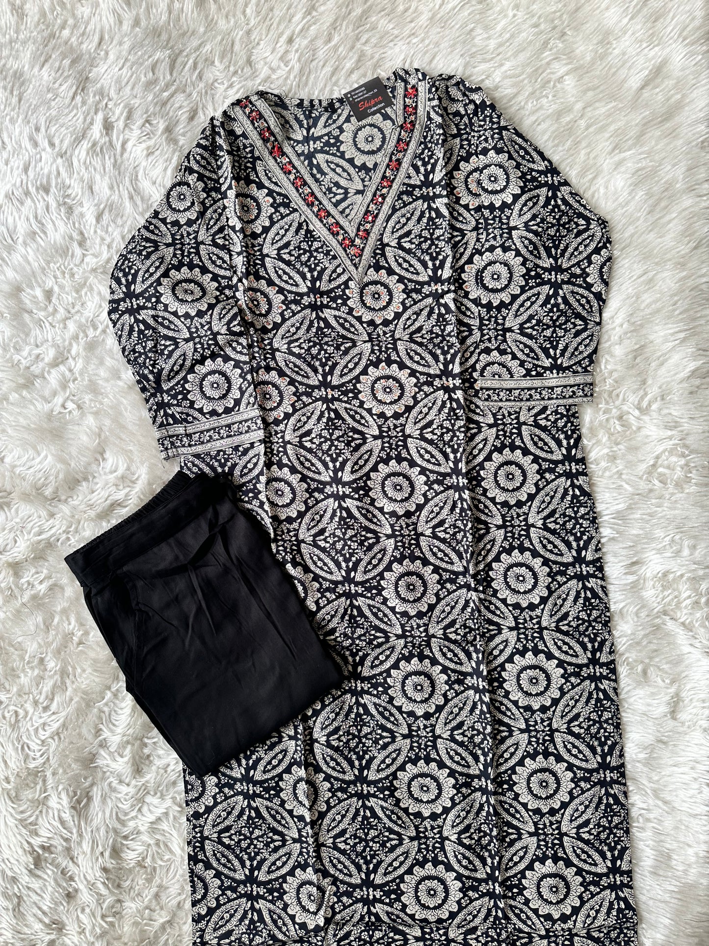 Rayon Kurti Pant Set